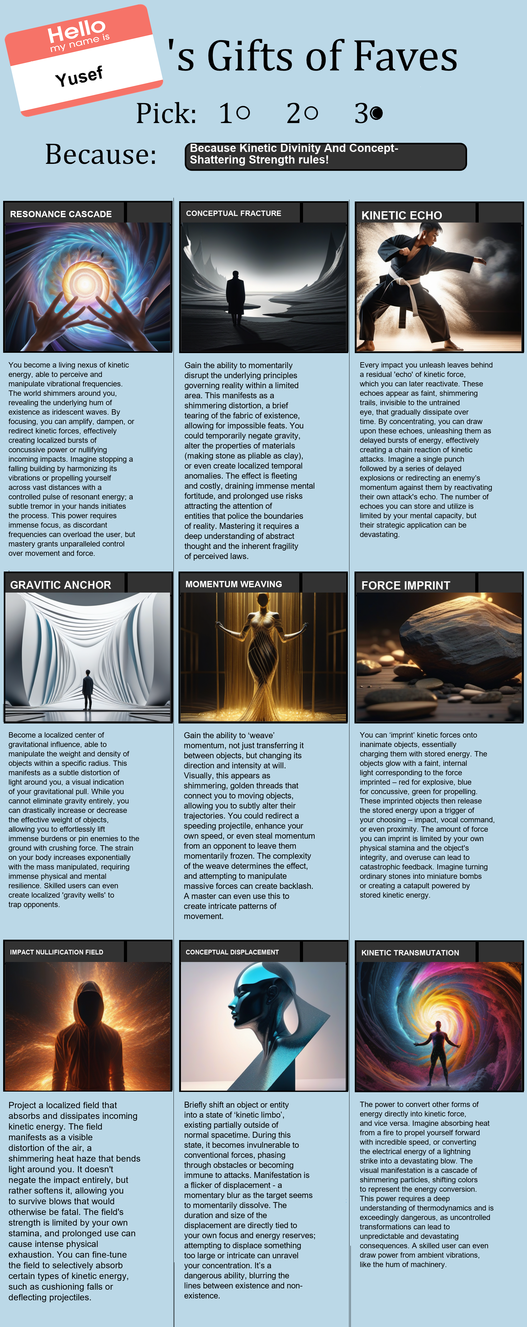 Kinetic Divinity And Concept-Shattering Strength