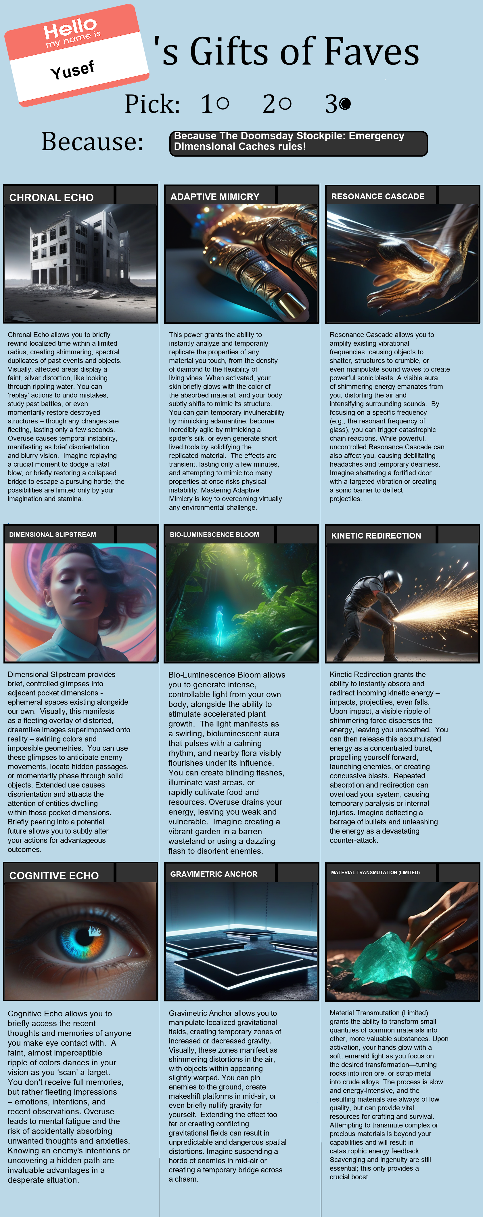 The Doomsday Stockpile: Emergency Dimensional Caches