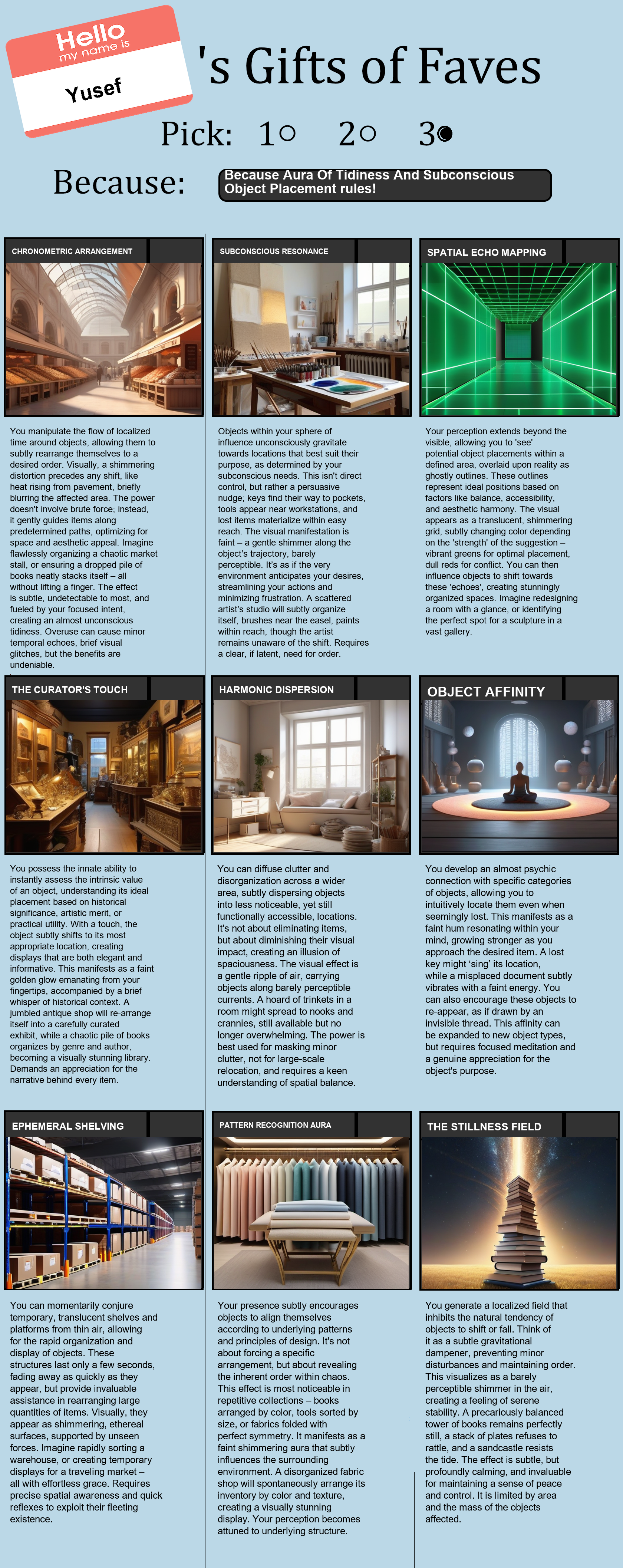 Aura Of Tidiness And Subconscious Object Placement