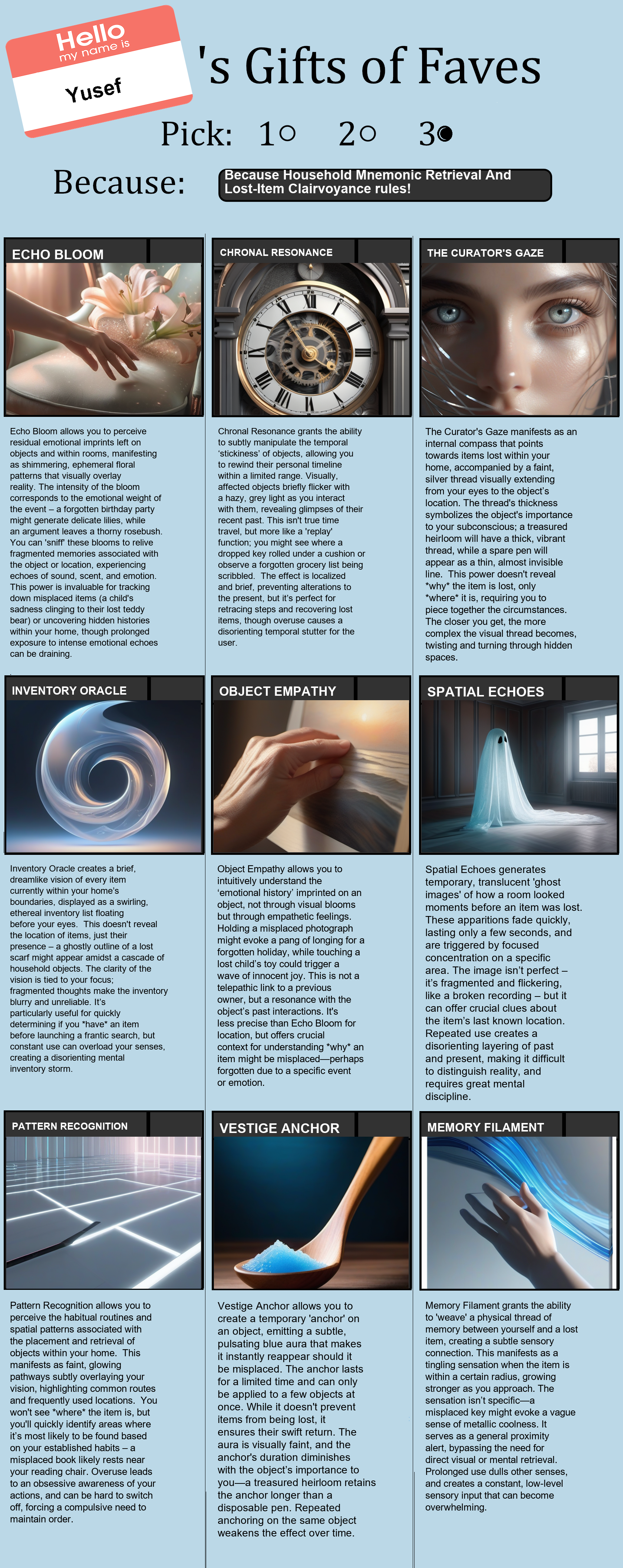Household Mnemonic Retrieval And Lost-Item Clairvoyance