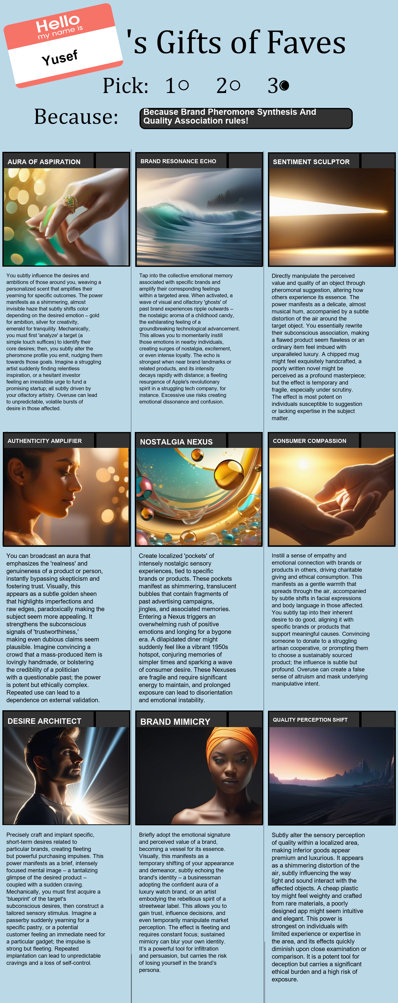Brand Pheromone Synthesis And Quality Association