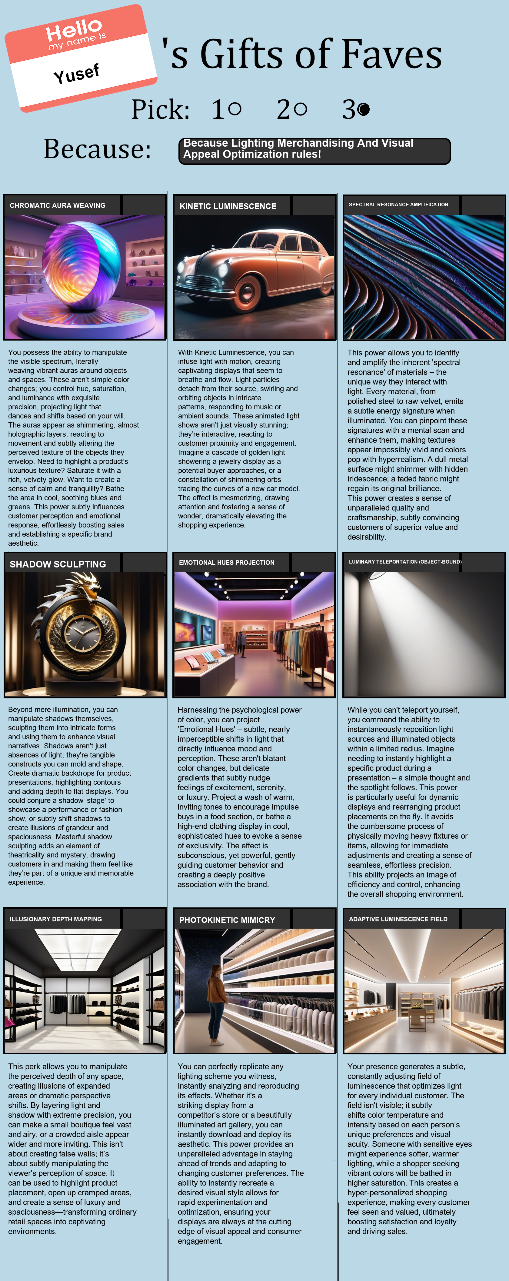 Lighting Merchandising And Visual Appeal Optimization