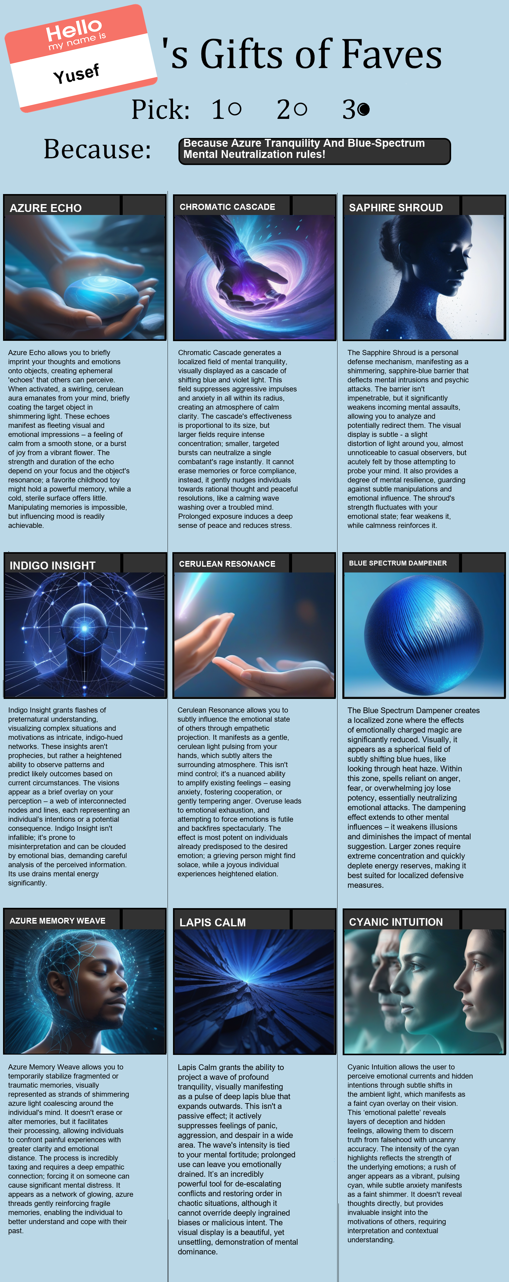 Azure Tranquility And Blue-Spectrum Mental Neutralization