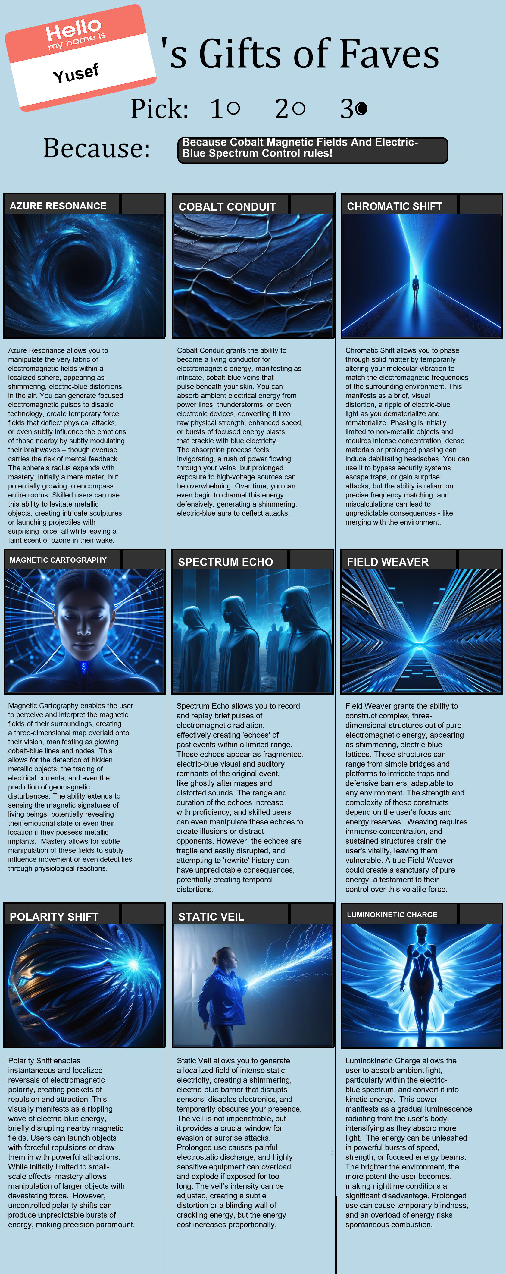 Cobalt Magnetic Fields And Electric-Blue Spectrum Control