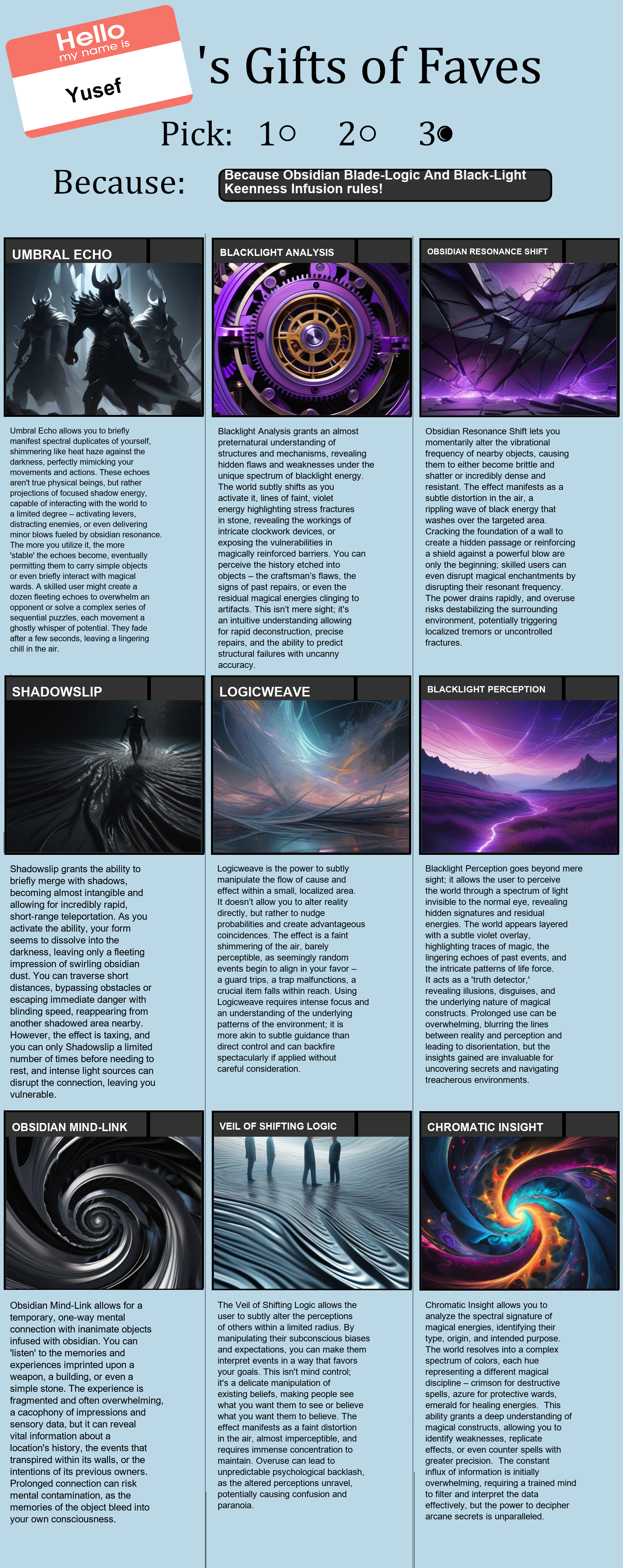 Obsidian Blade-Logic And Black-Light Keenness Infusion