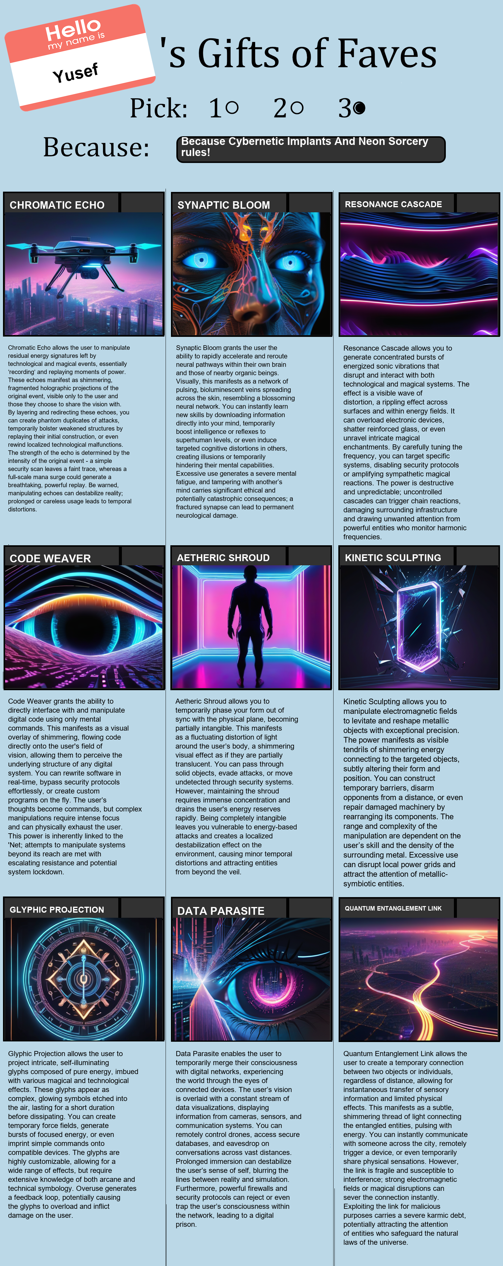 Cybernetic Implants And Neon Sorcery