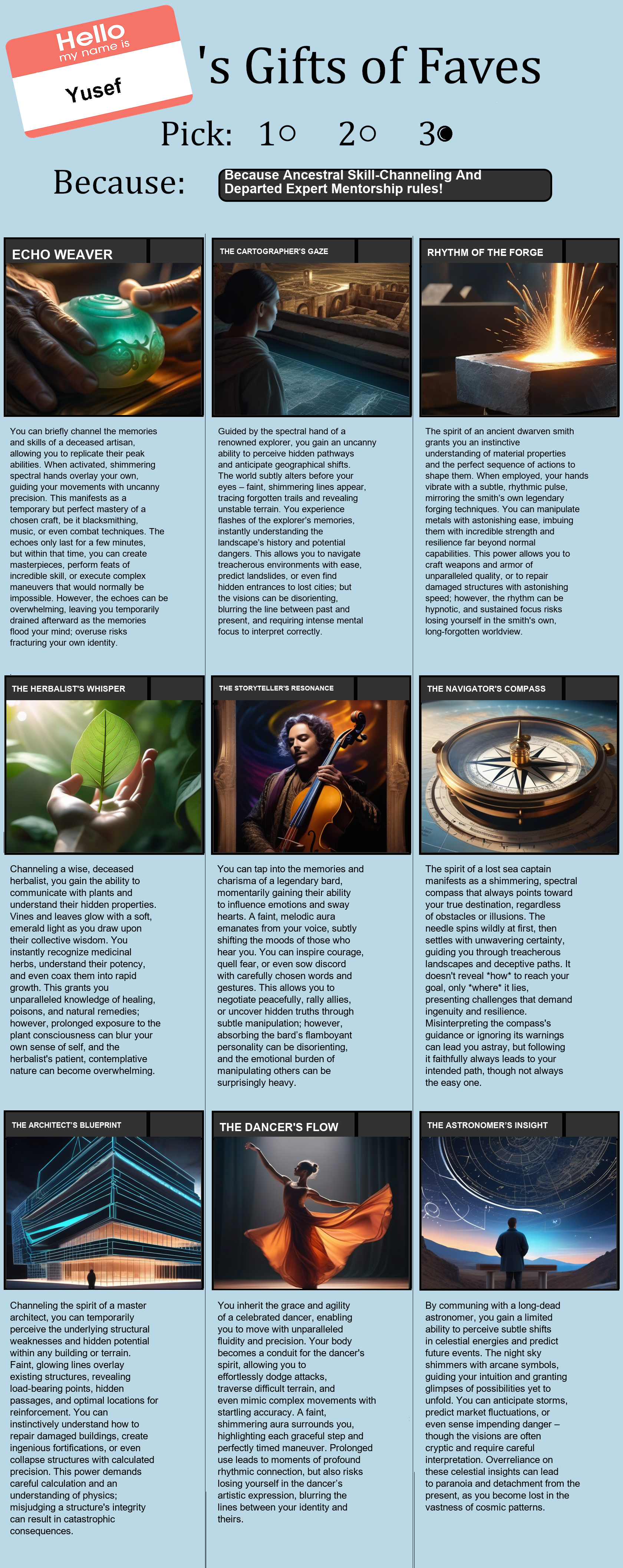 Ancestral Skill-Channeling And Departed Expert Mentorship