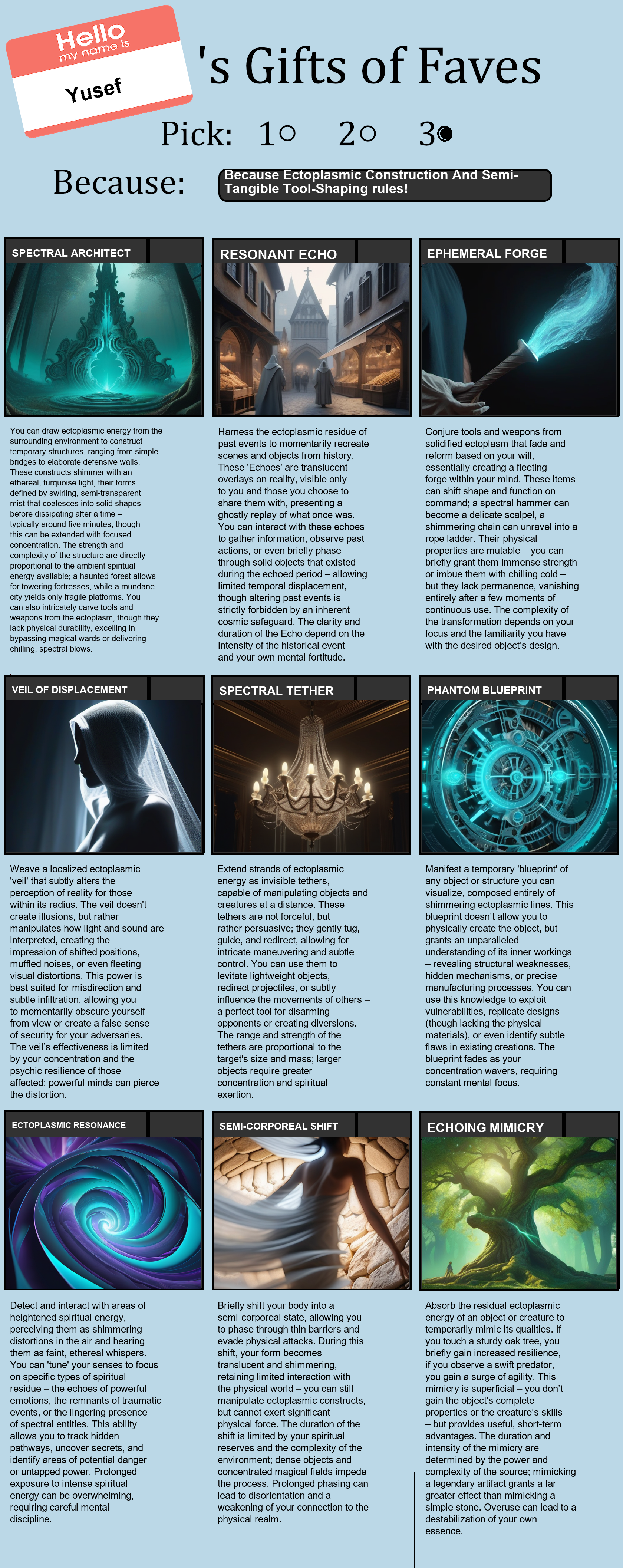 Ectoplasmic Construction And Semi-Tangible Tool-Shaping