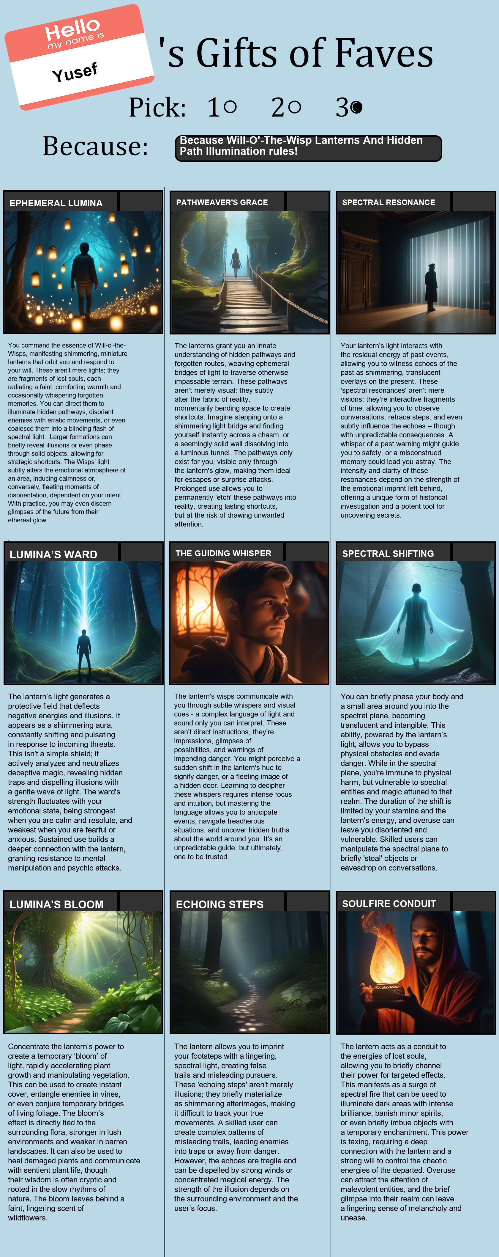 Will-O'-The-Wisp Lanterns And Hidden Path Illumination