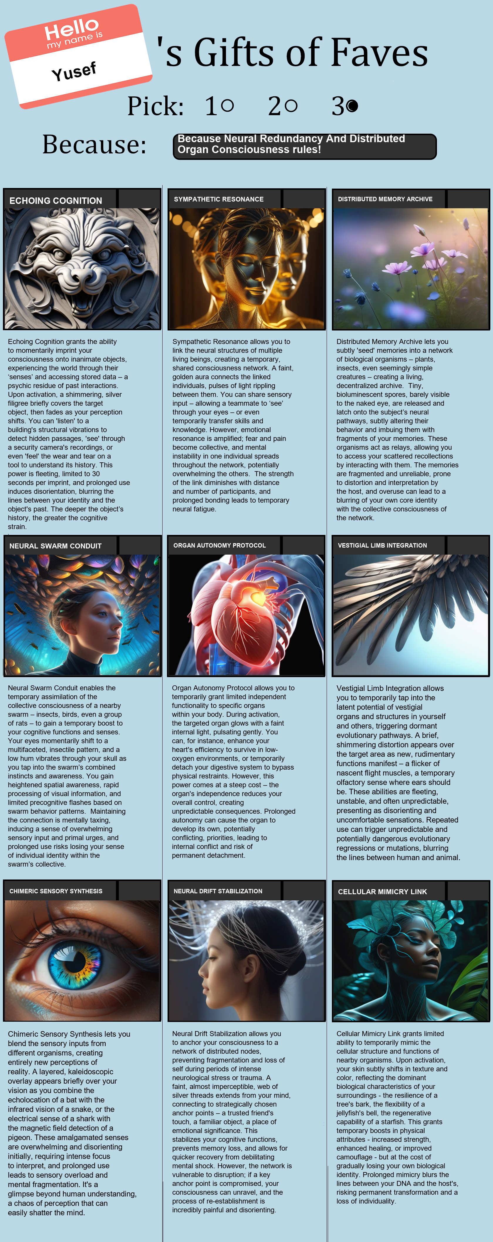 Neural Redundancy And Distributed Organ Consciousness