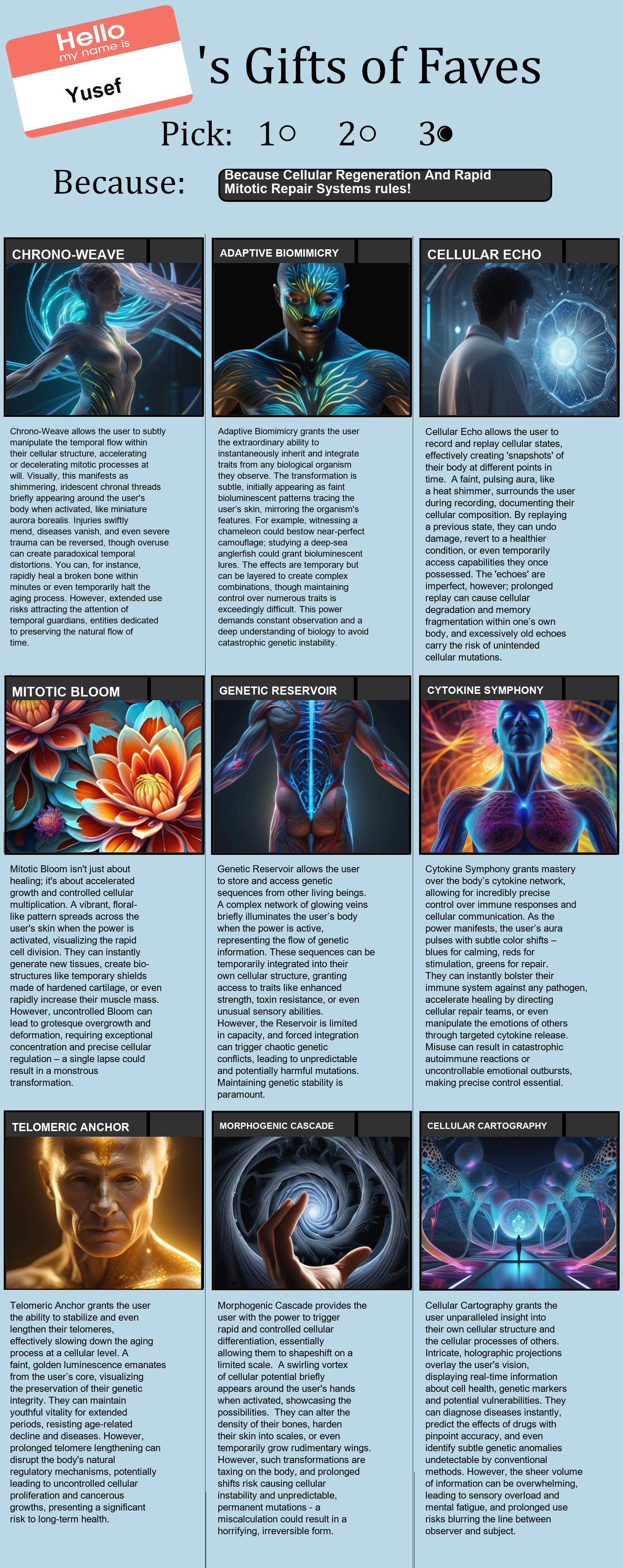 Cellular Regeneration And Rapid Mitotic Repair Systems