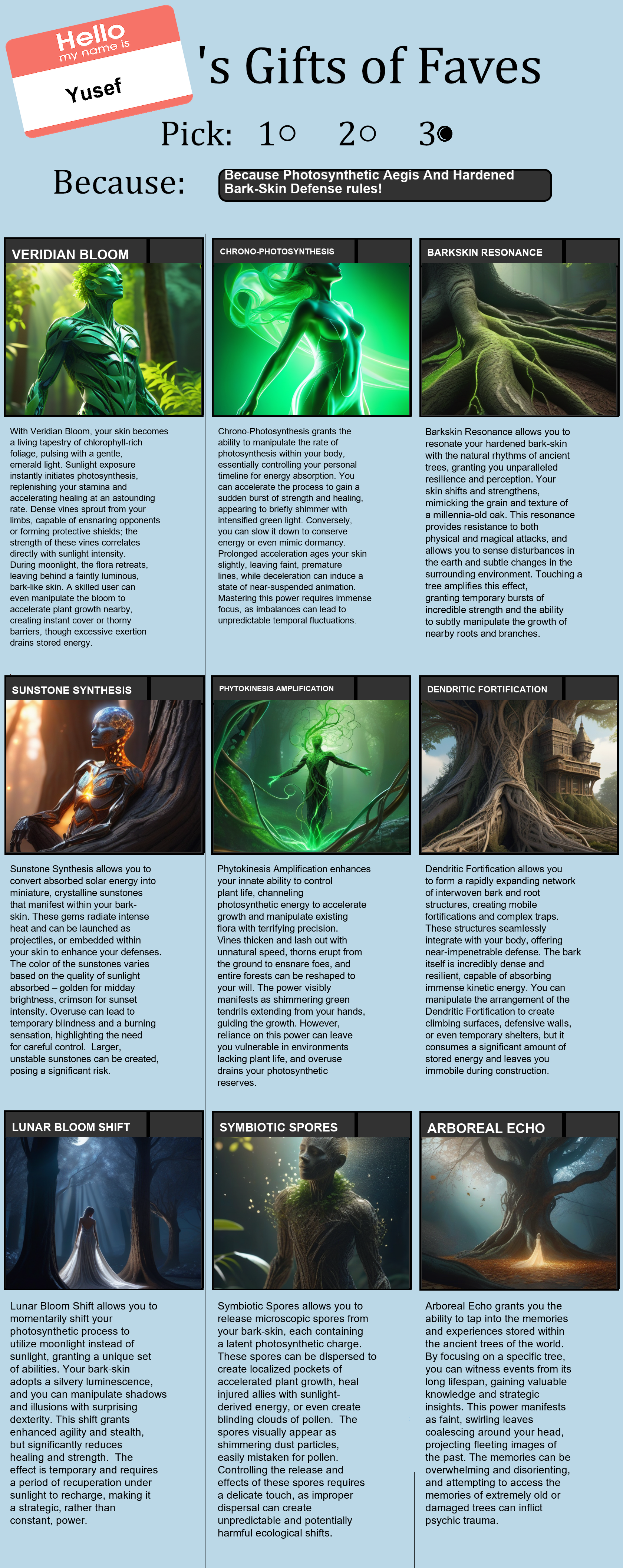Photosynthetic Aegis And Hardened Bark-Skin Defense