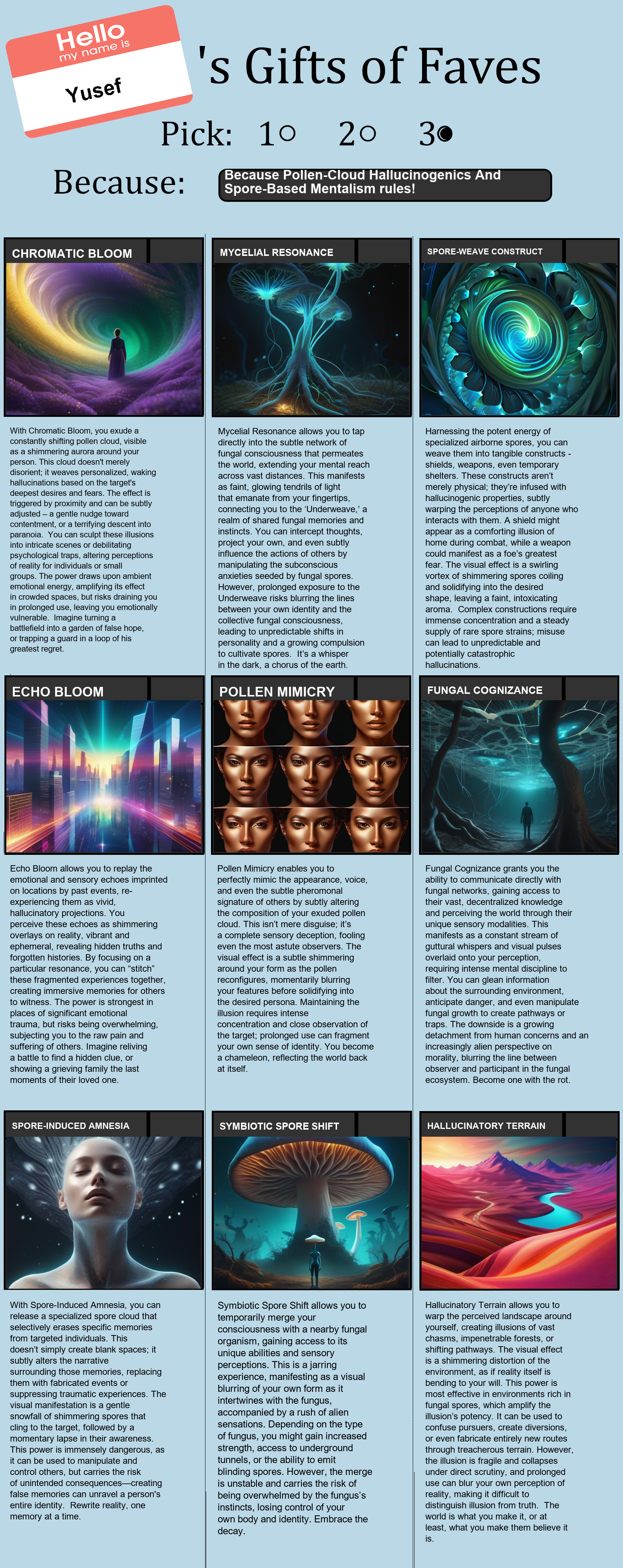 Pollen-Cloud Hallucinogenics And Spore-Based Mentalism