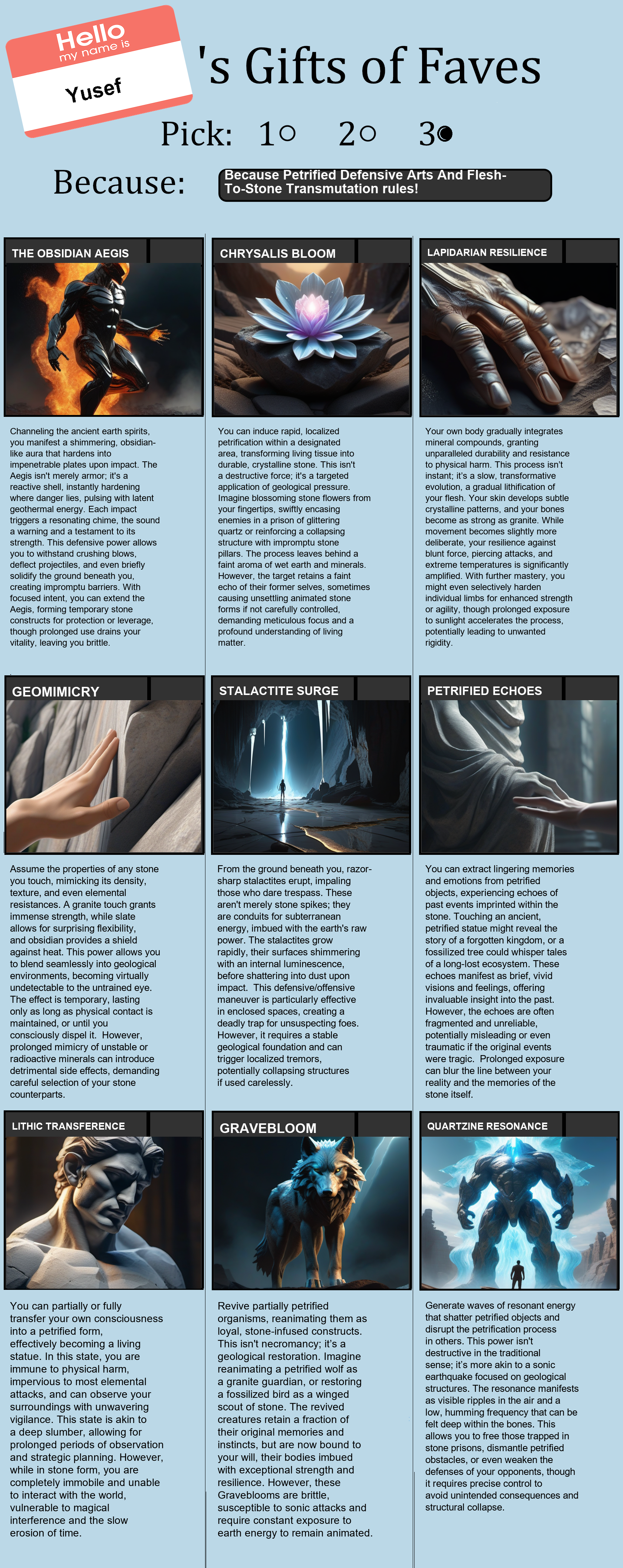 Petrified Defensive Arts And Flesh-To-Stone Transmutation