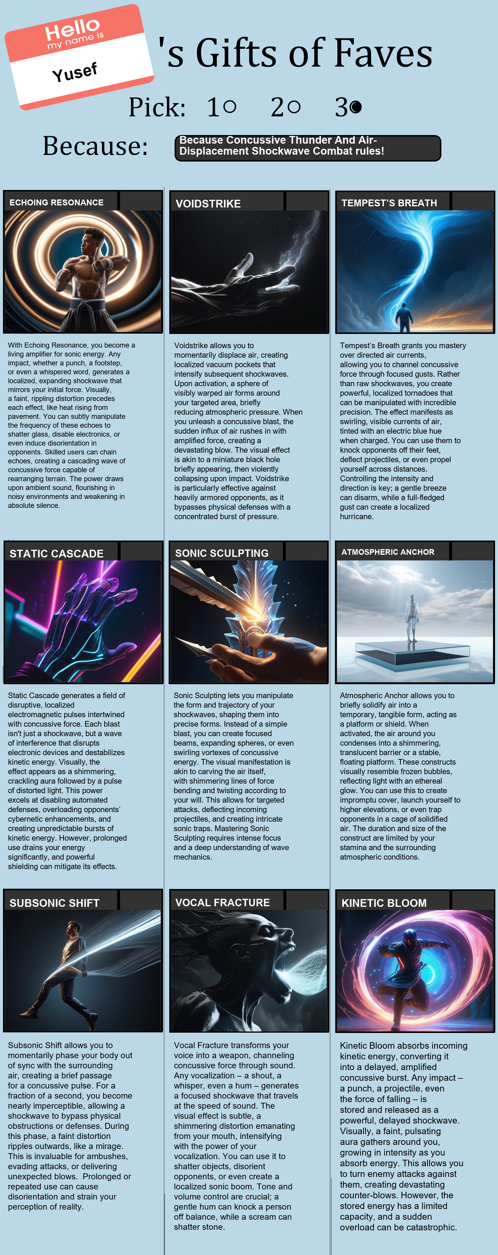 Concussive Thunder And Air-Displacement Shockwave Combat