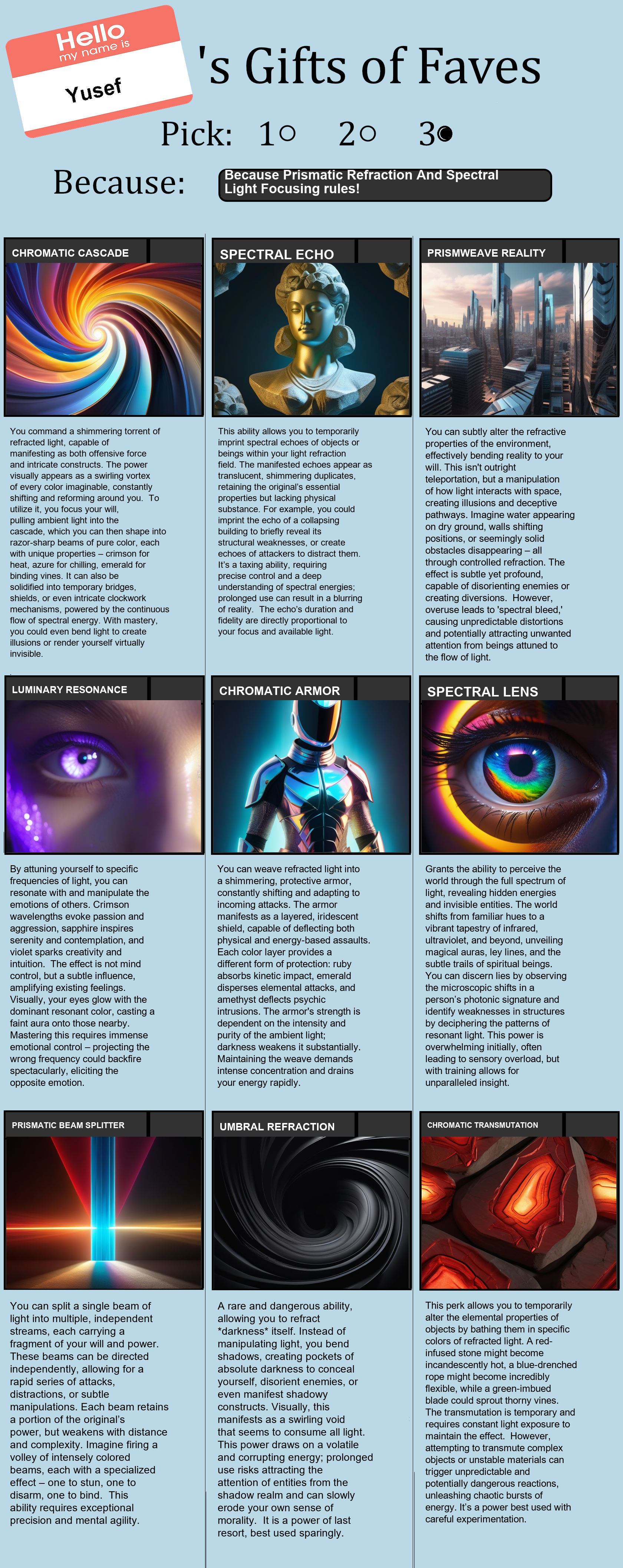 Prismatic Refraction And Spectral Light Focusing