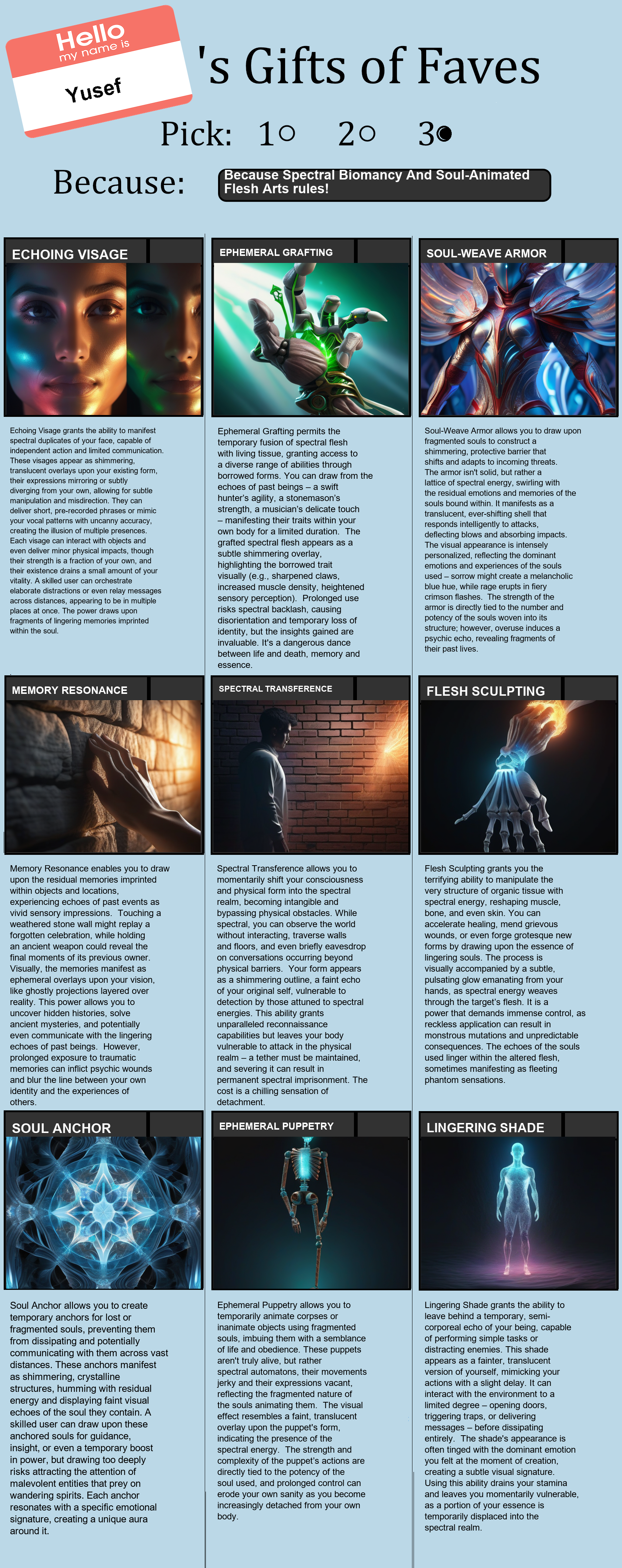 Spectral Biomancy And Soul-Animated Flesh Arts