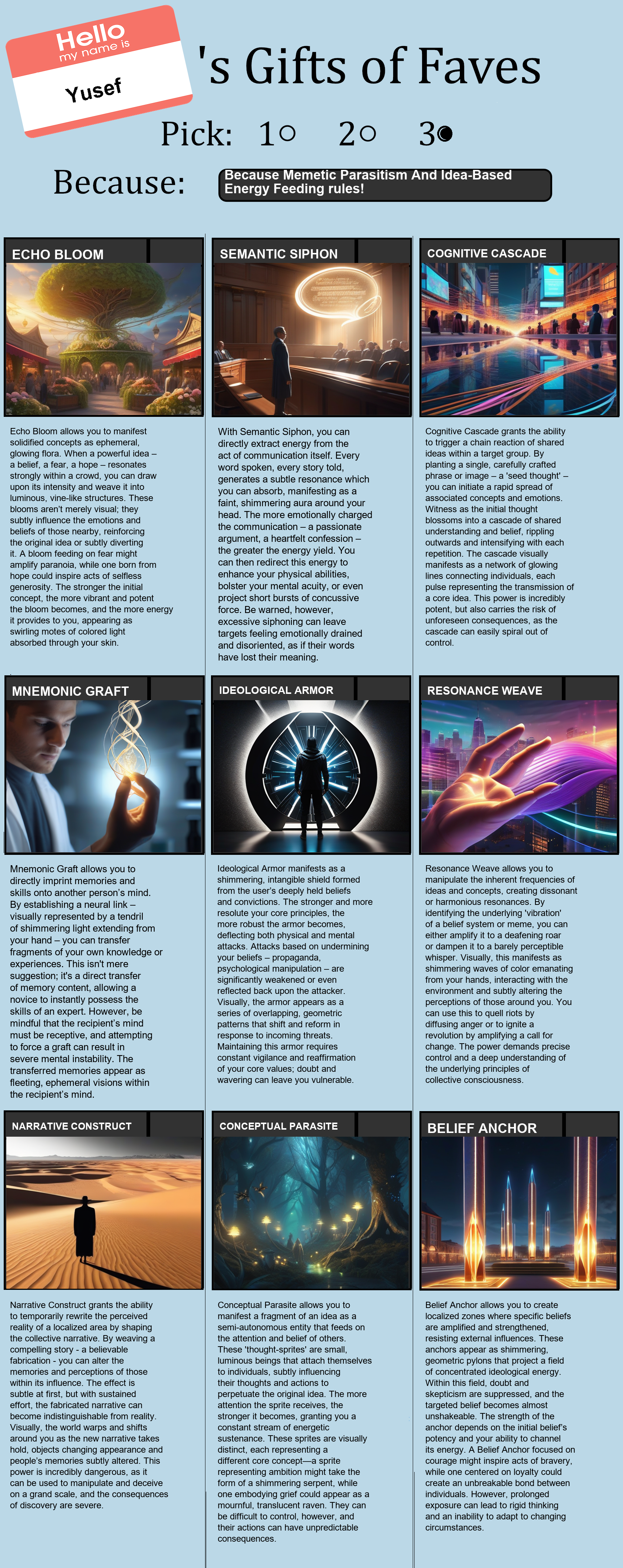 Memetic Parasitism And Idea-Based Energy Feeding