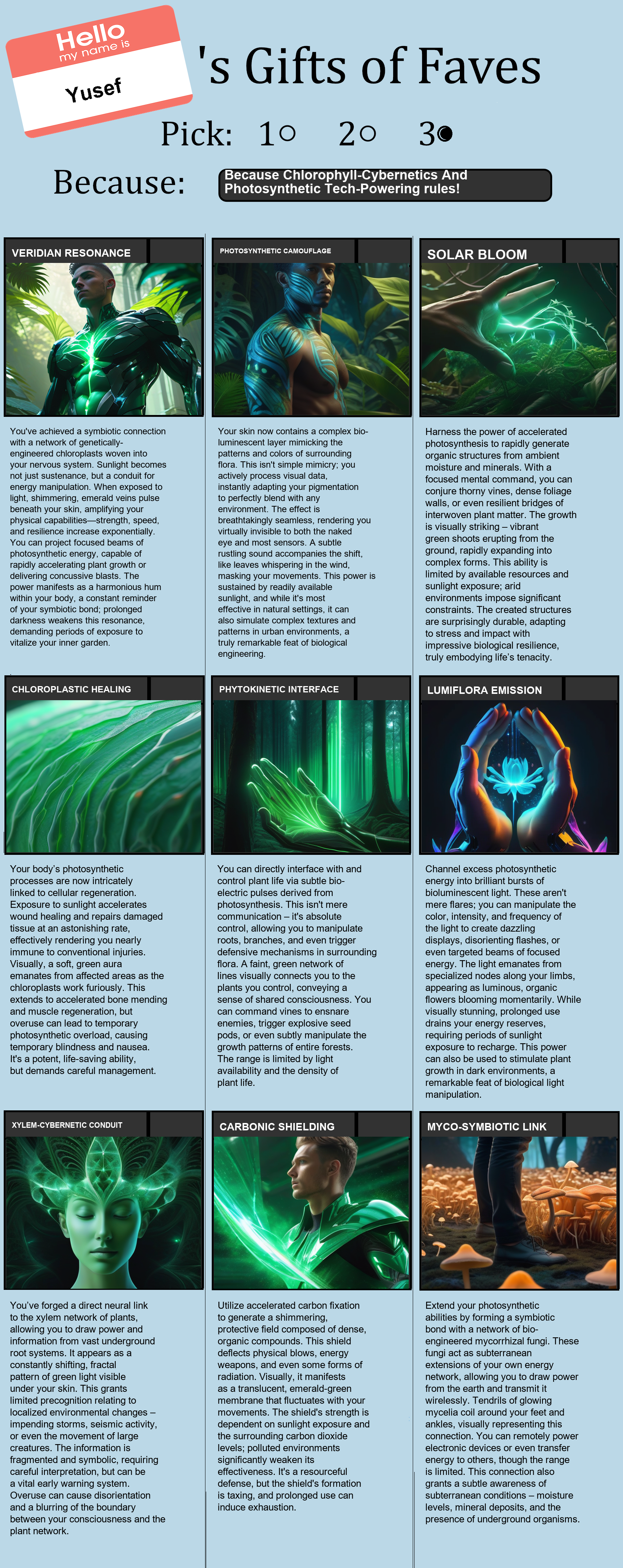 Chlorophyll-Cybernetics And Photosynthetic Tech-Powering