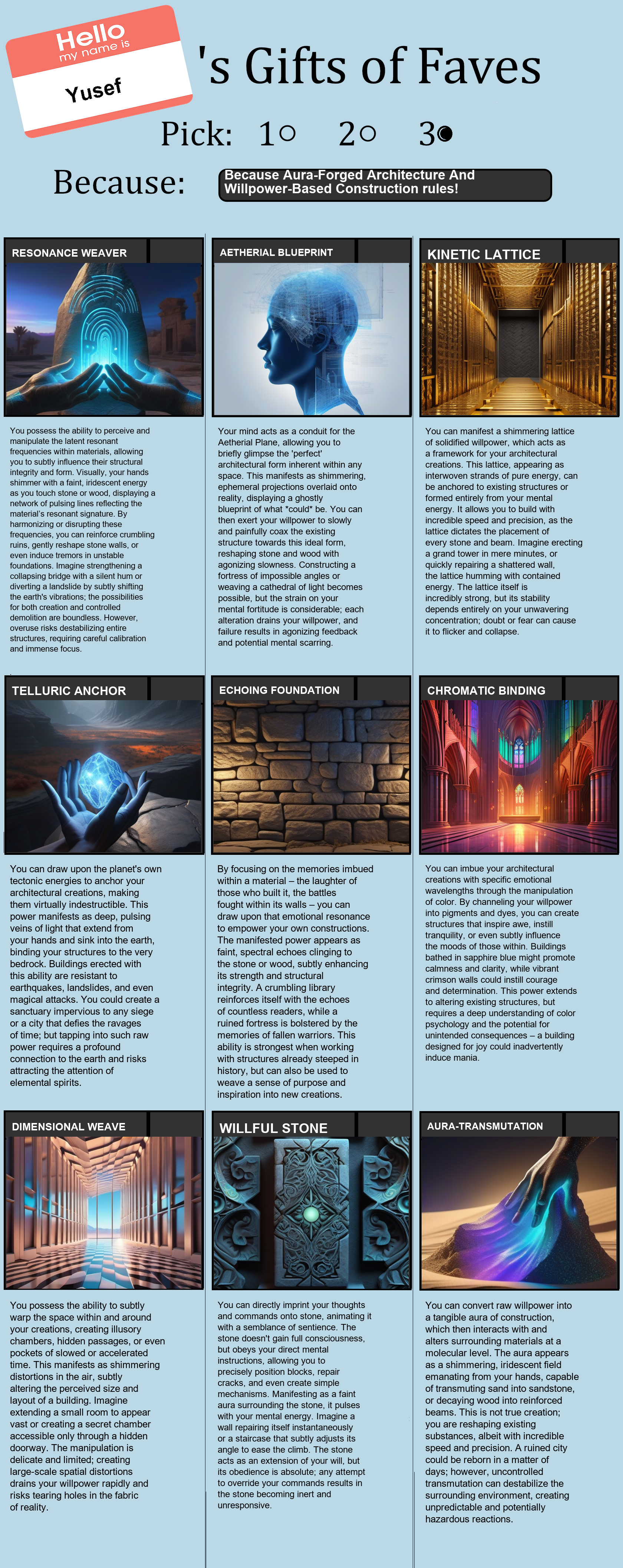 Aura-Forged Architecture And Willpower-Based Construction