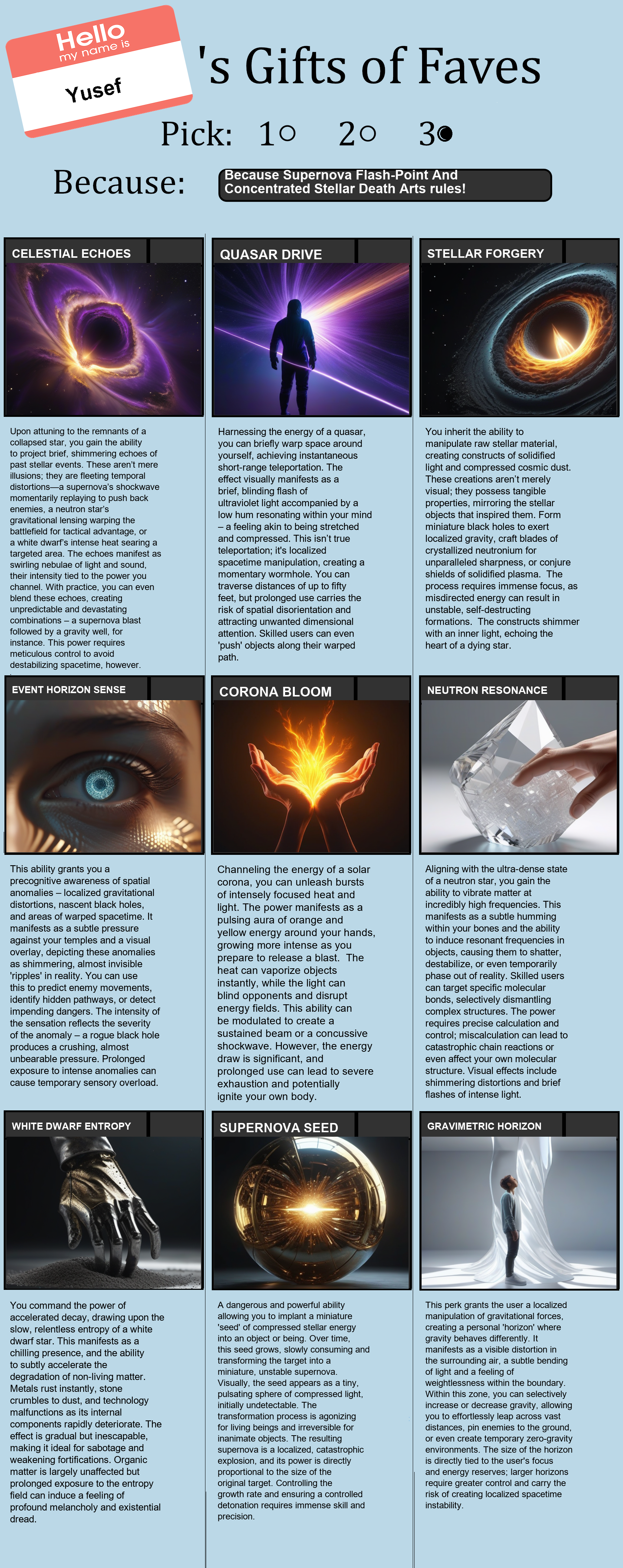 Supernova Flash-Point And Concentrated Stellar Death Arts