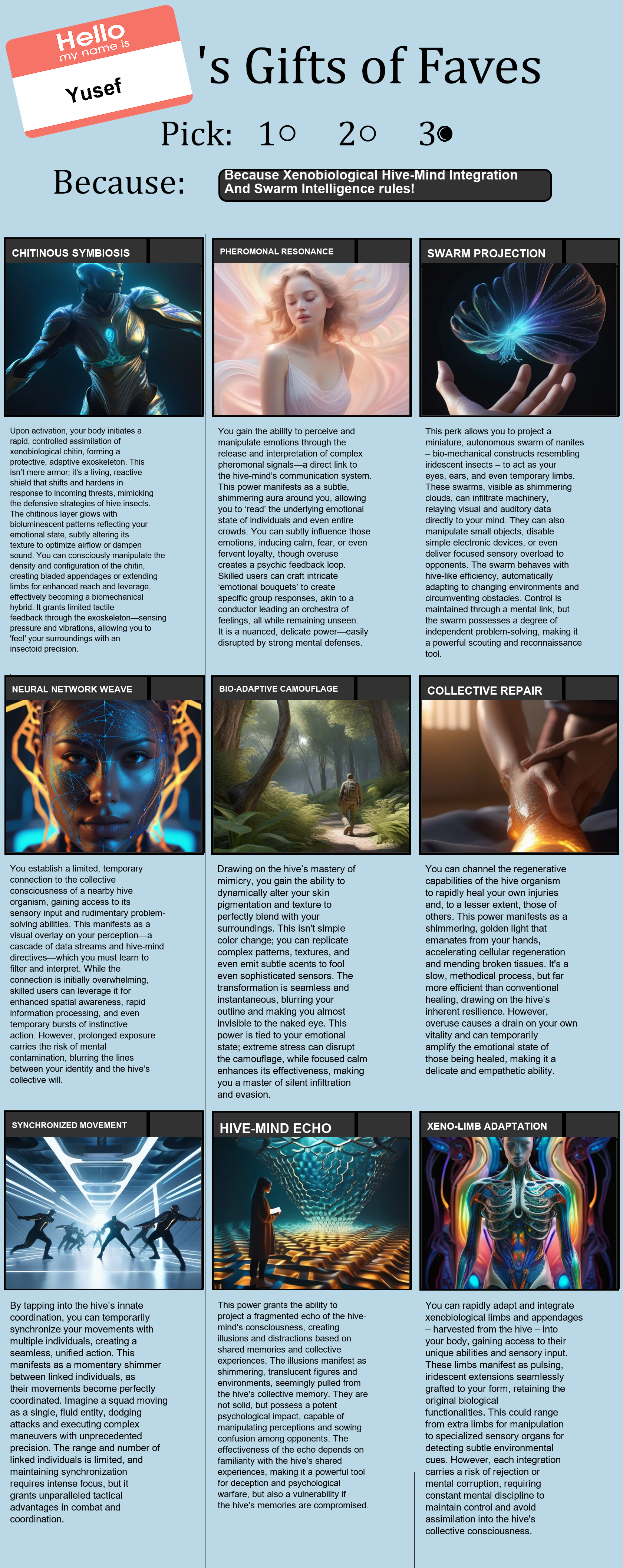 Xenobiological Hive-Mind Integration And Swarm Intelligence