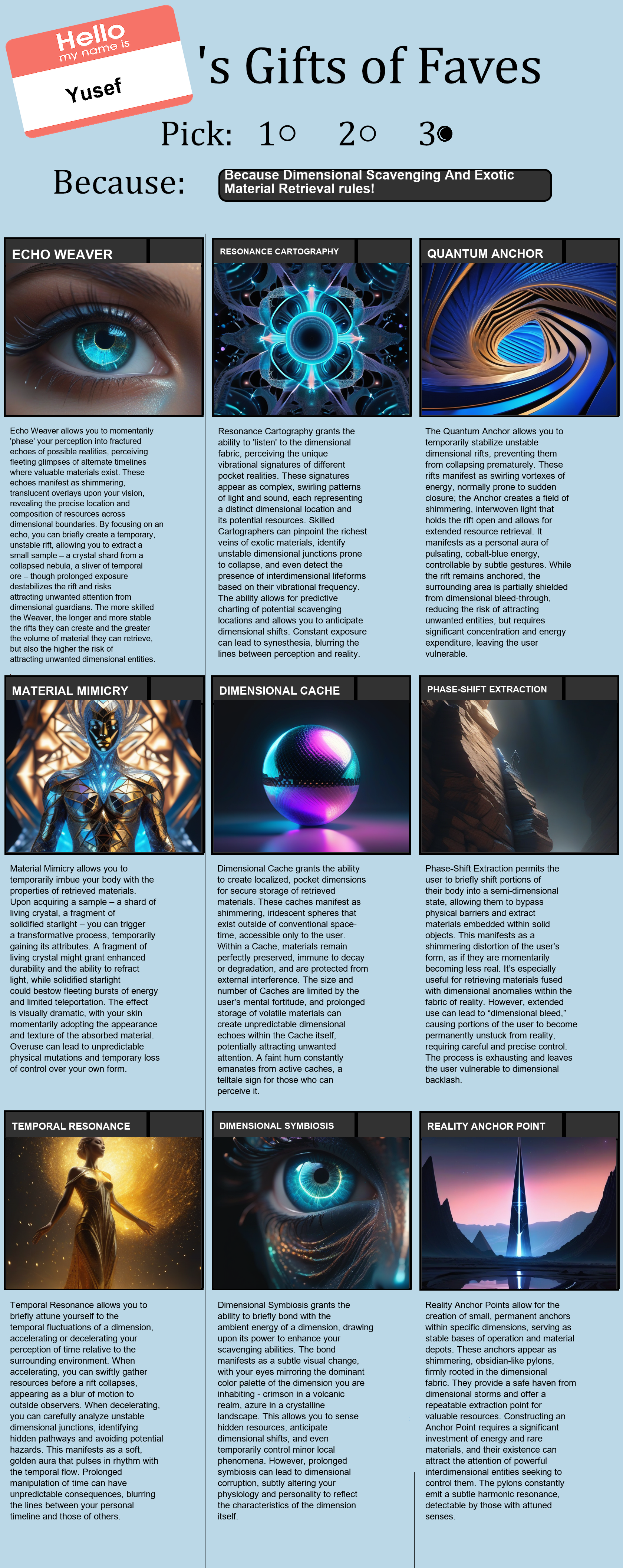 Dimensional Scavenging And Exotic Material Retrieval