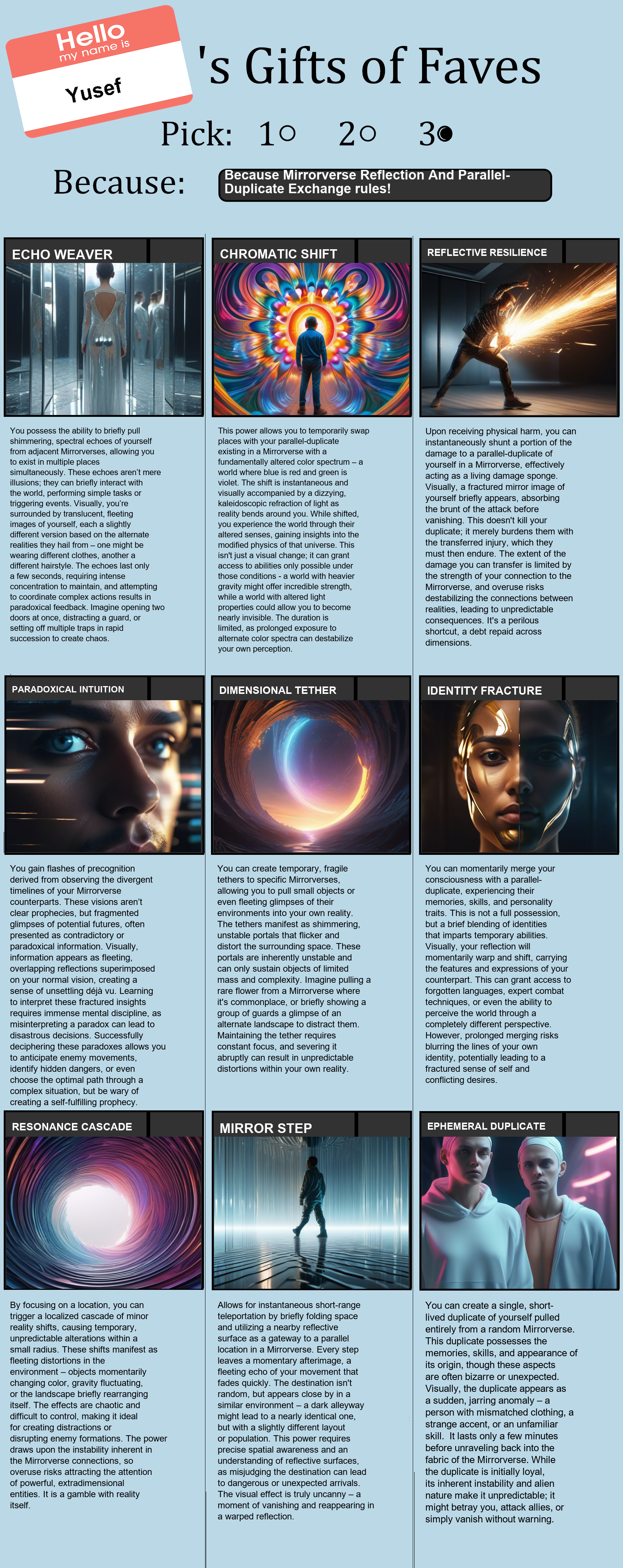 Mirrorverse Reflection And Parallel-Duplicate Exchange
