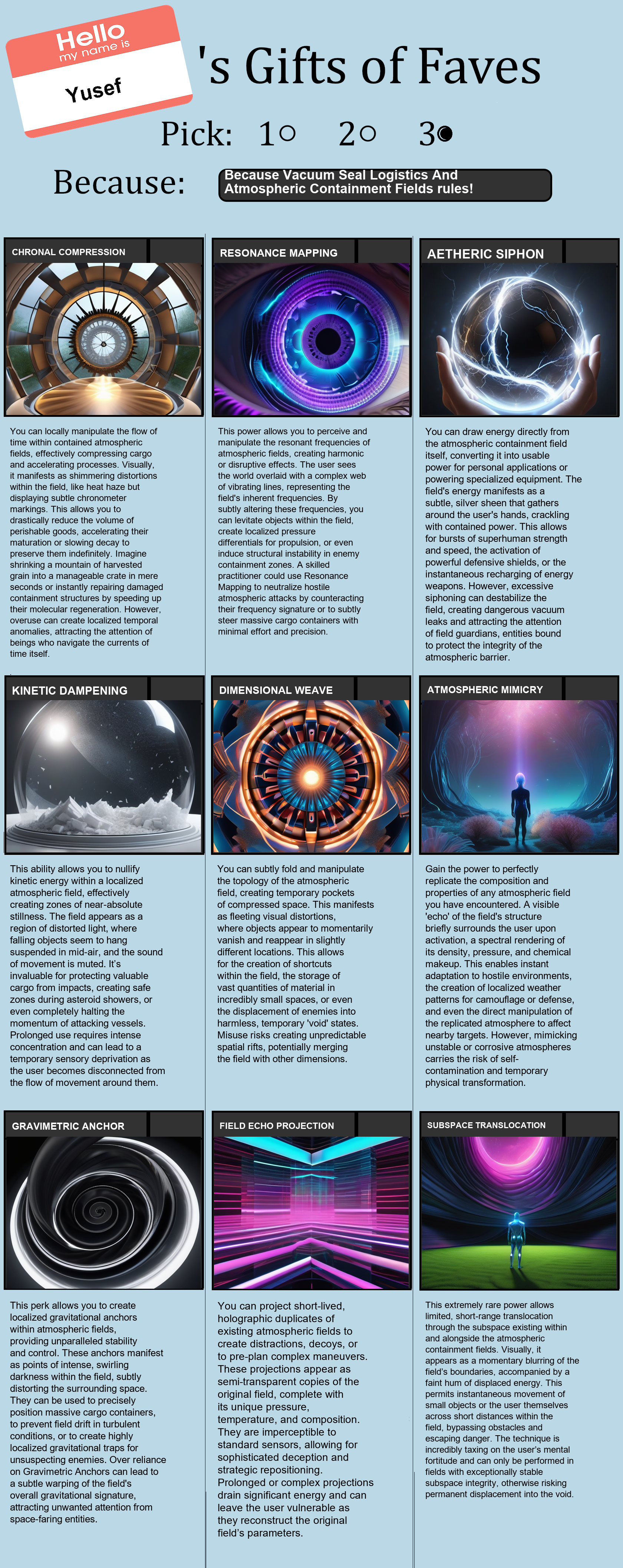 Vacuum Seal Logistics And Atmospheric Containment Fields