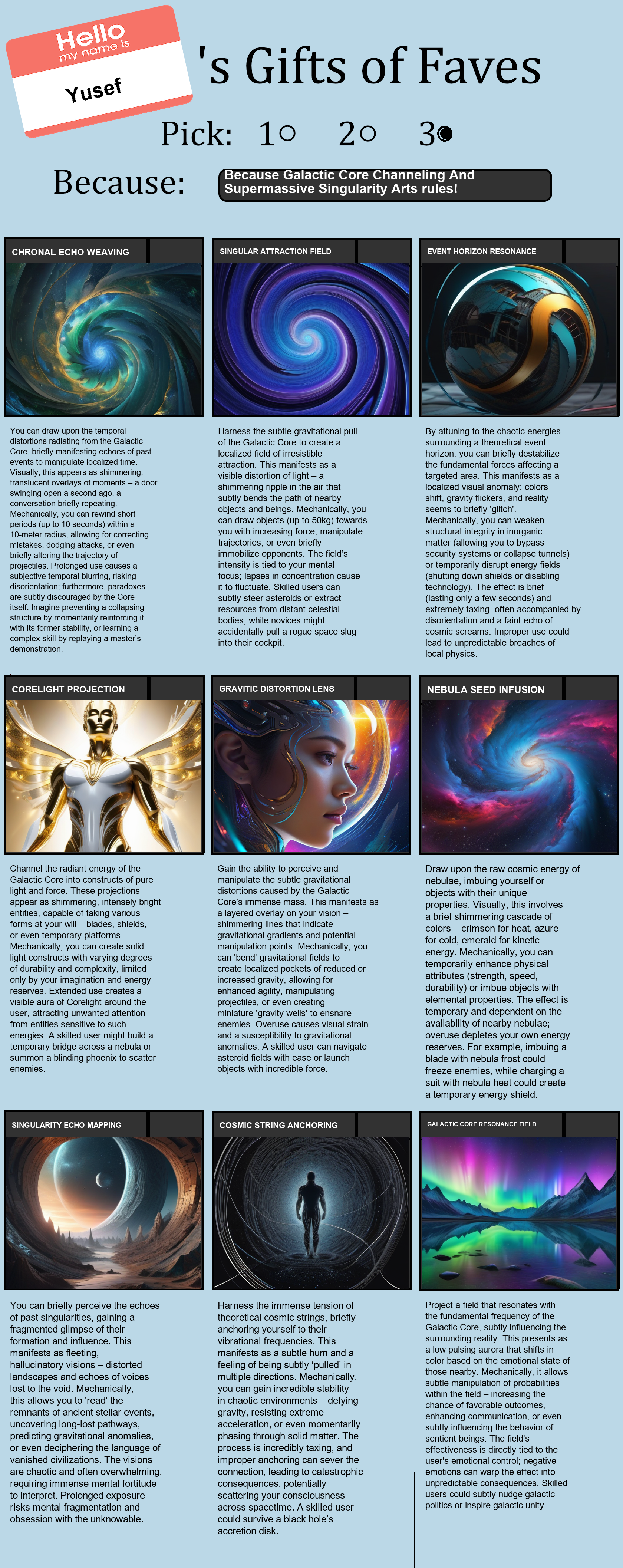 Galactic Core Channeling And Supermassive Singularity Arts