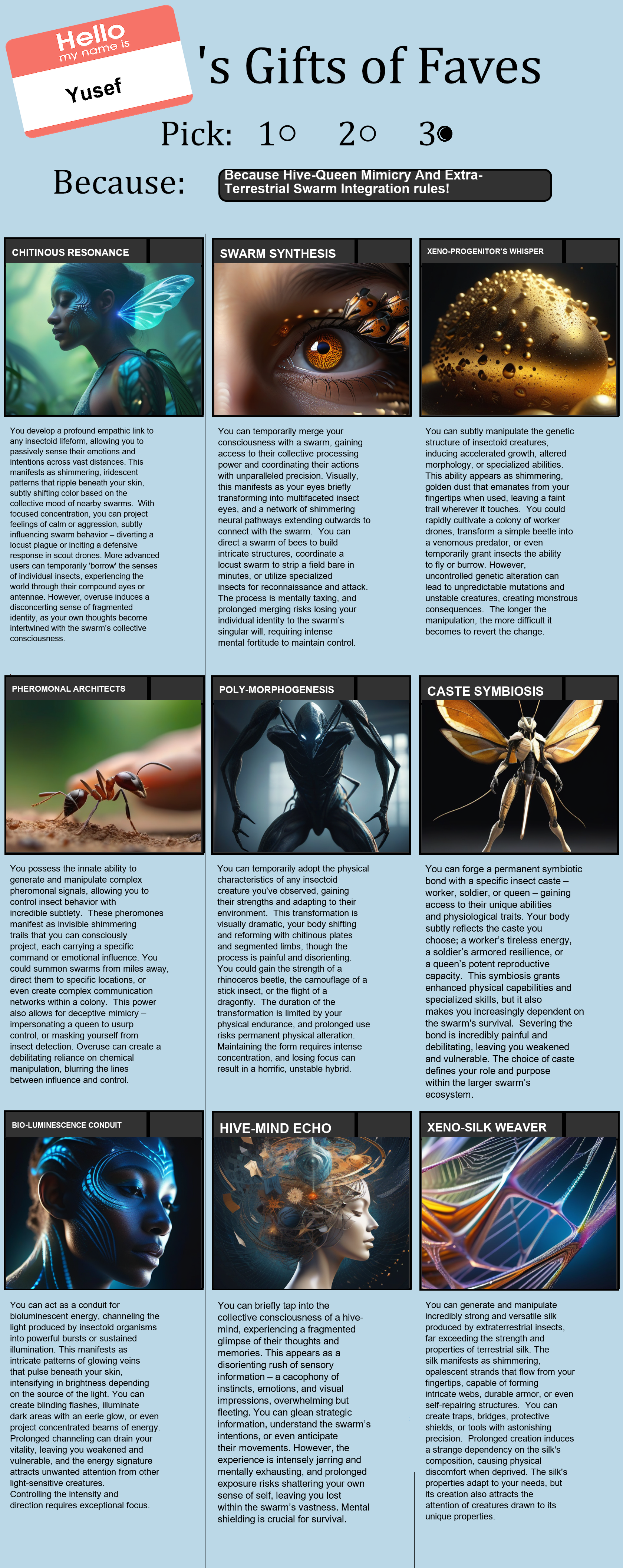 Hive-Queen Mimicry And Extra-Terrestrial Swarm Integration