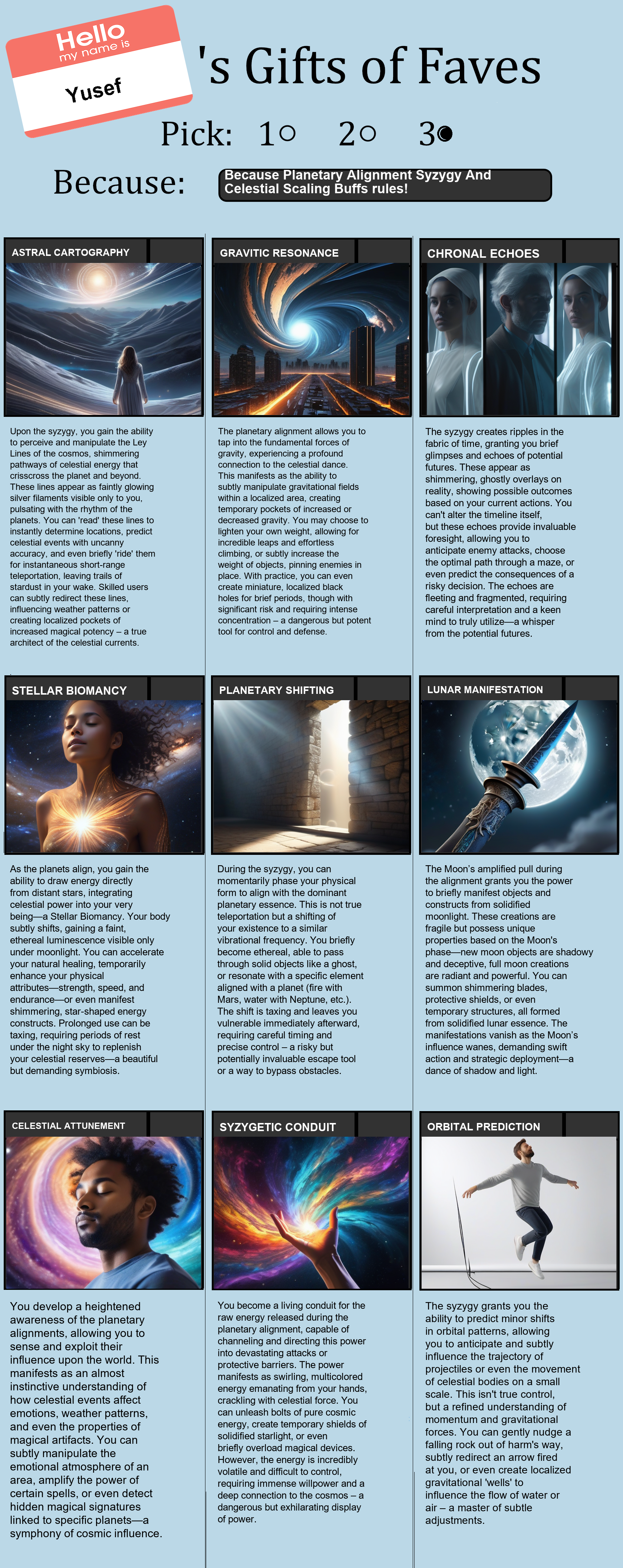 Planetary Alignment Syzygy And Celestial Scaling Buffs