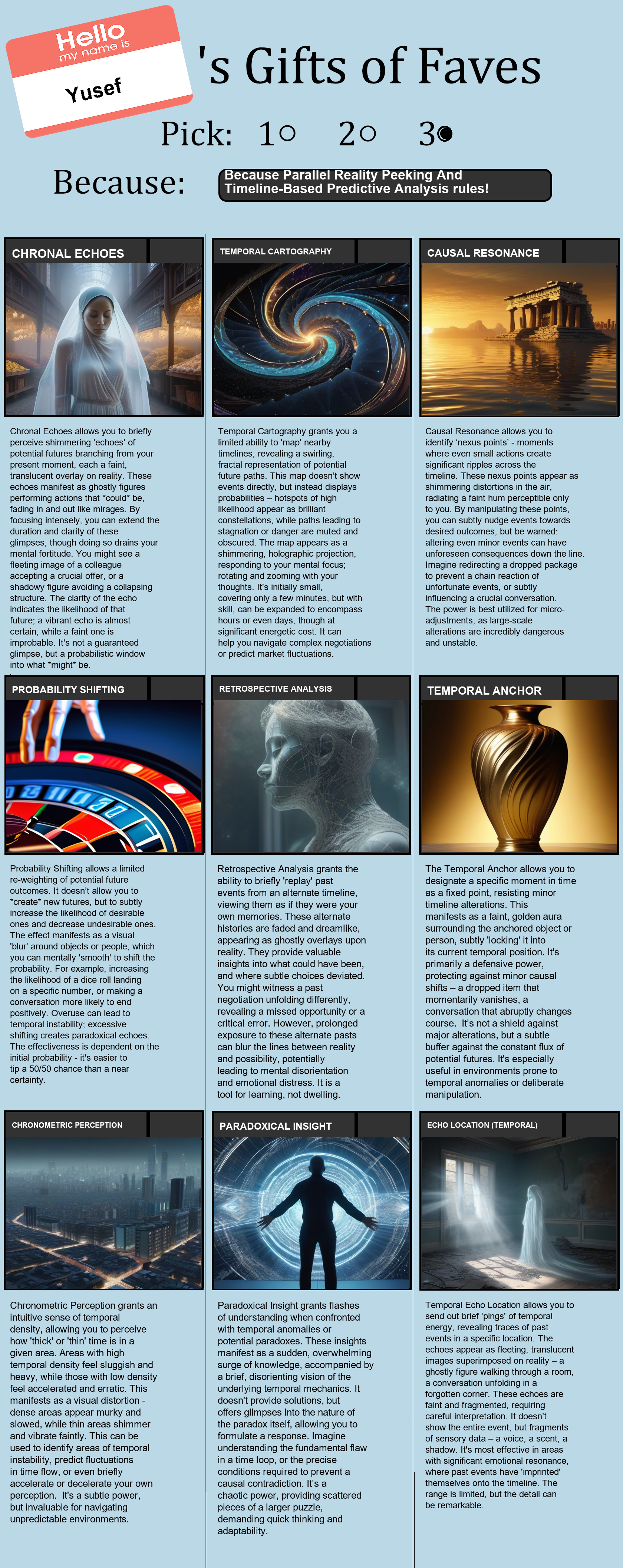 Parallel Reality Peeking And Timeline-Based Predictive Analysis