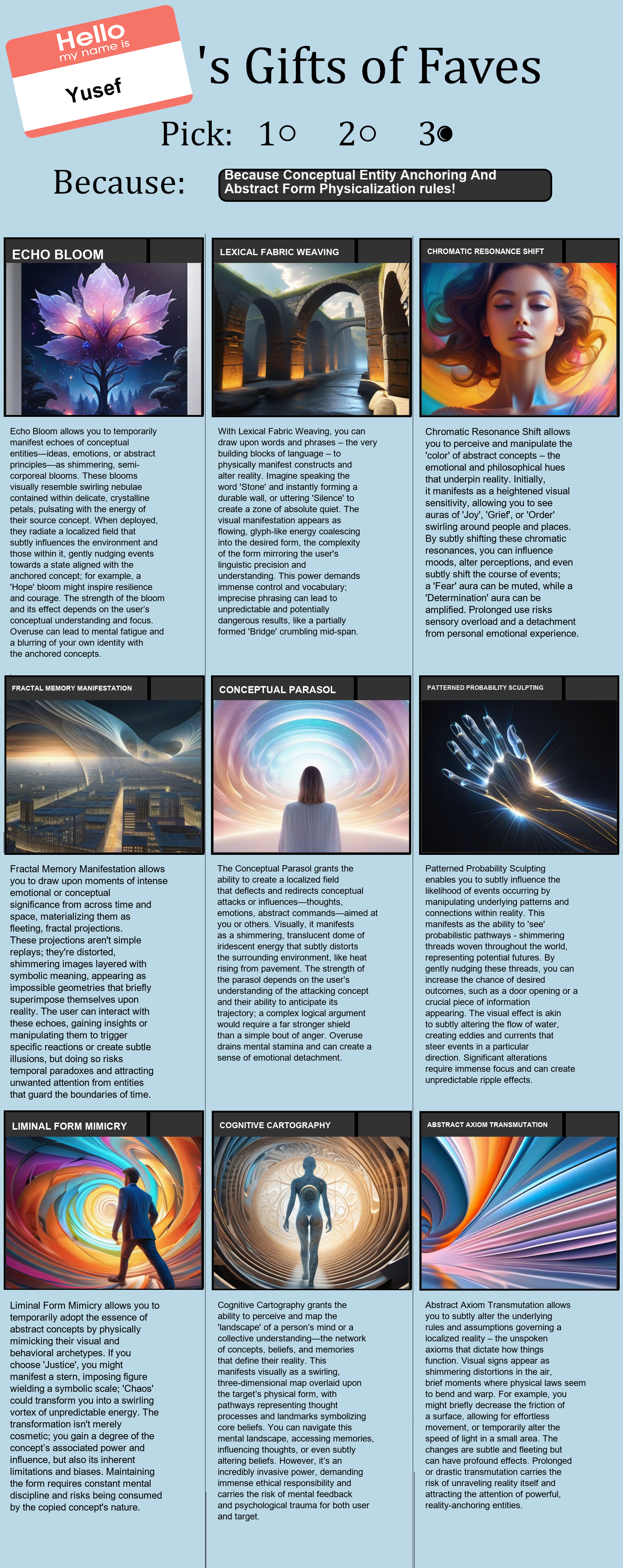 Conceptual Entity Anchoring And Abstract Form Physicalization