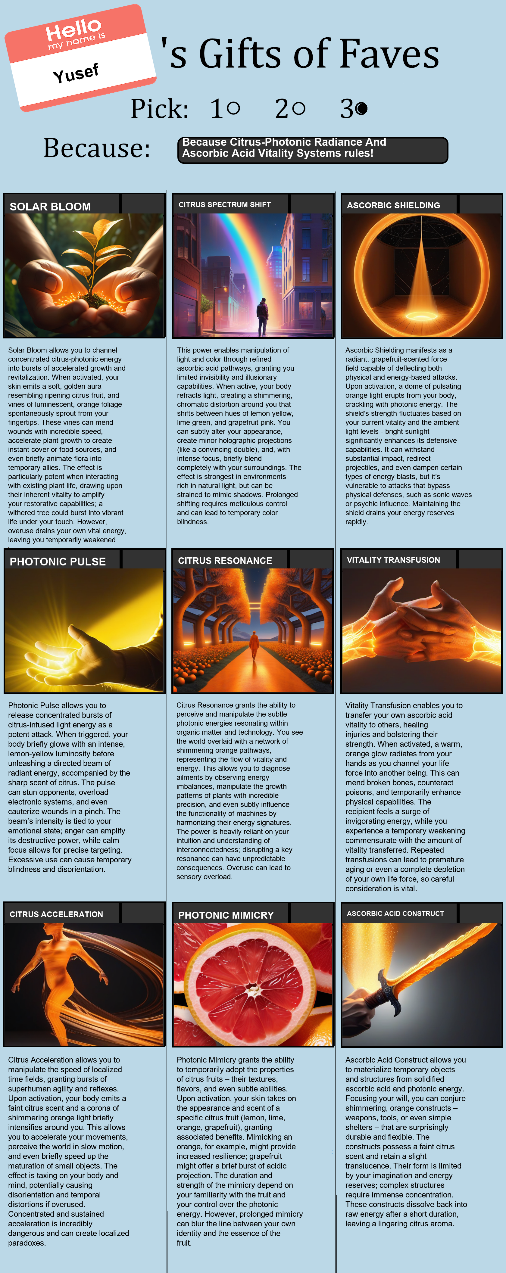 Citrus-Photonic Radiance And Ascorbic Acid Vitality Systems