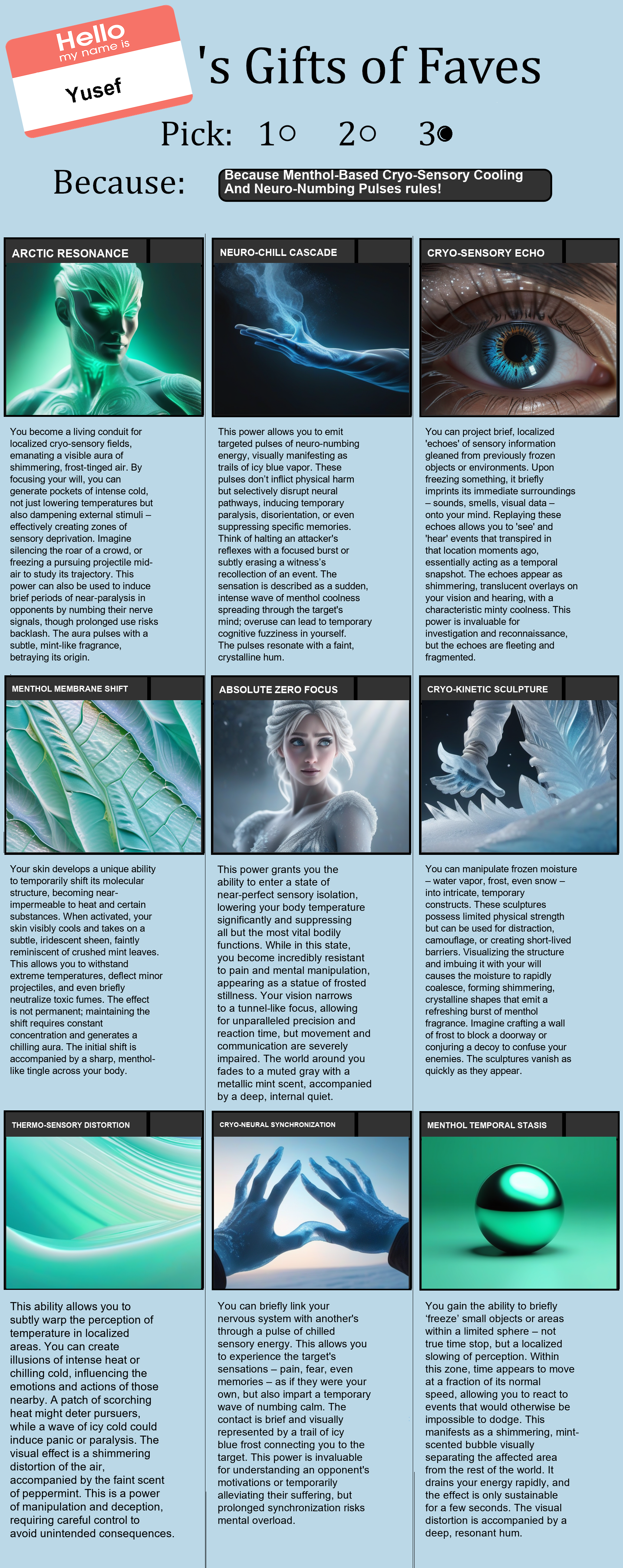 Menthol-Based Cryo-Sensory Cooling And Neuro-Numbing Pulses