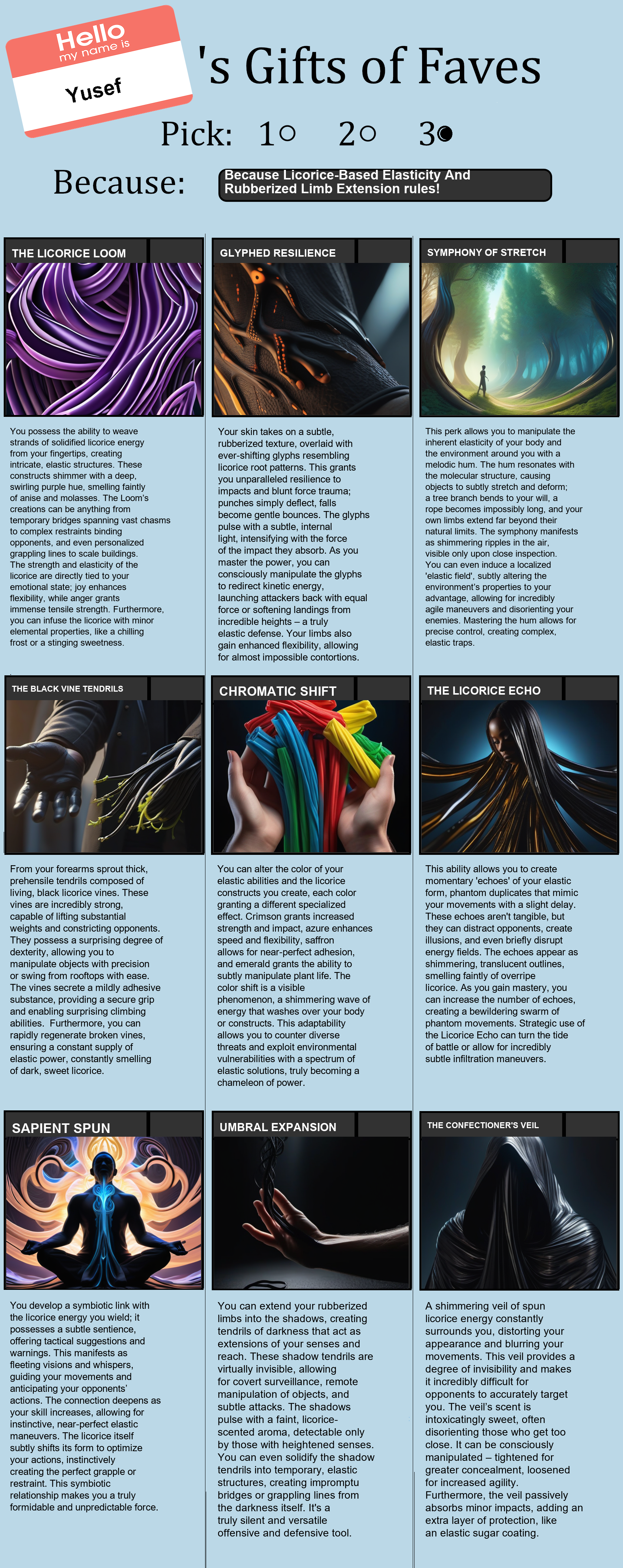 Licorice-Based Elasticity And Rubberized Limb Extension