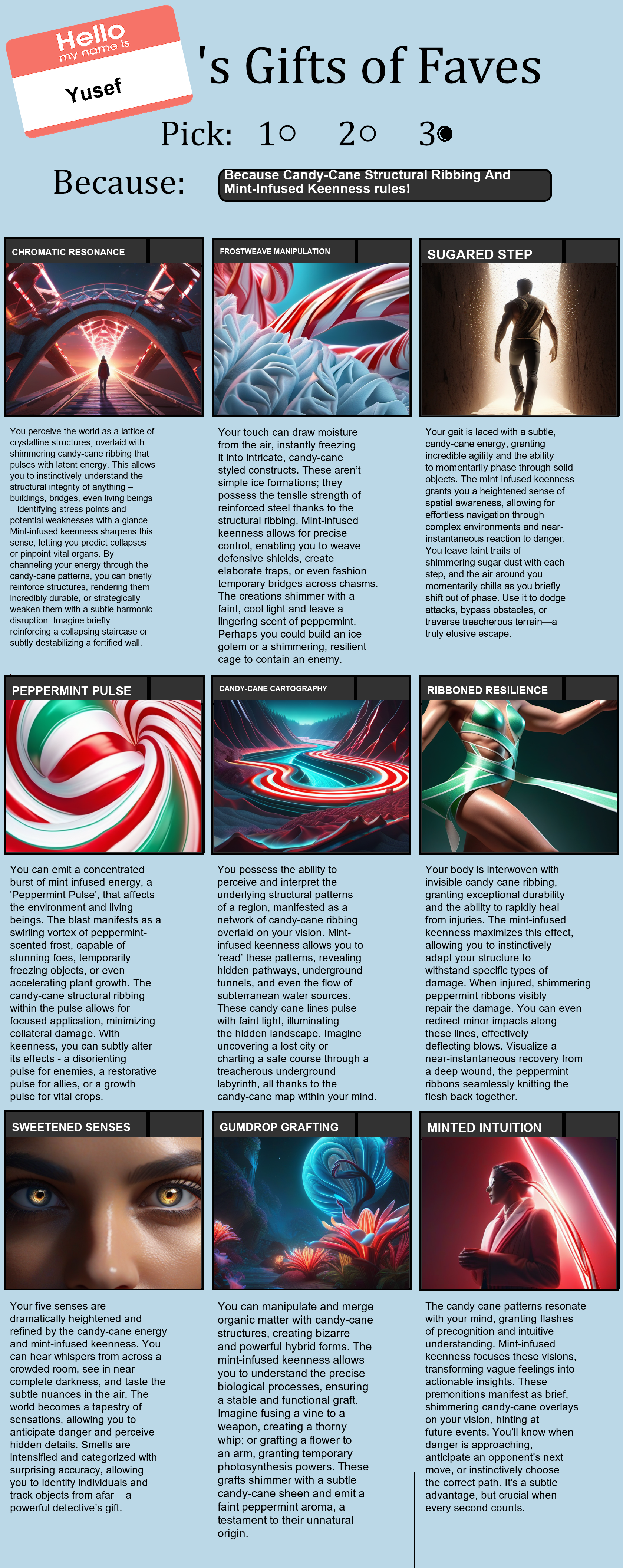 Candy-Cane Structural Ribbing And Mint-Infused Keenness