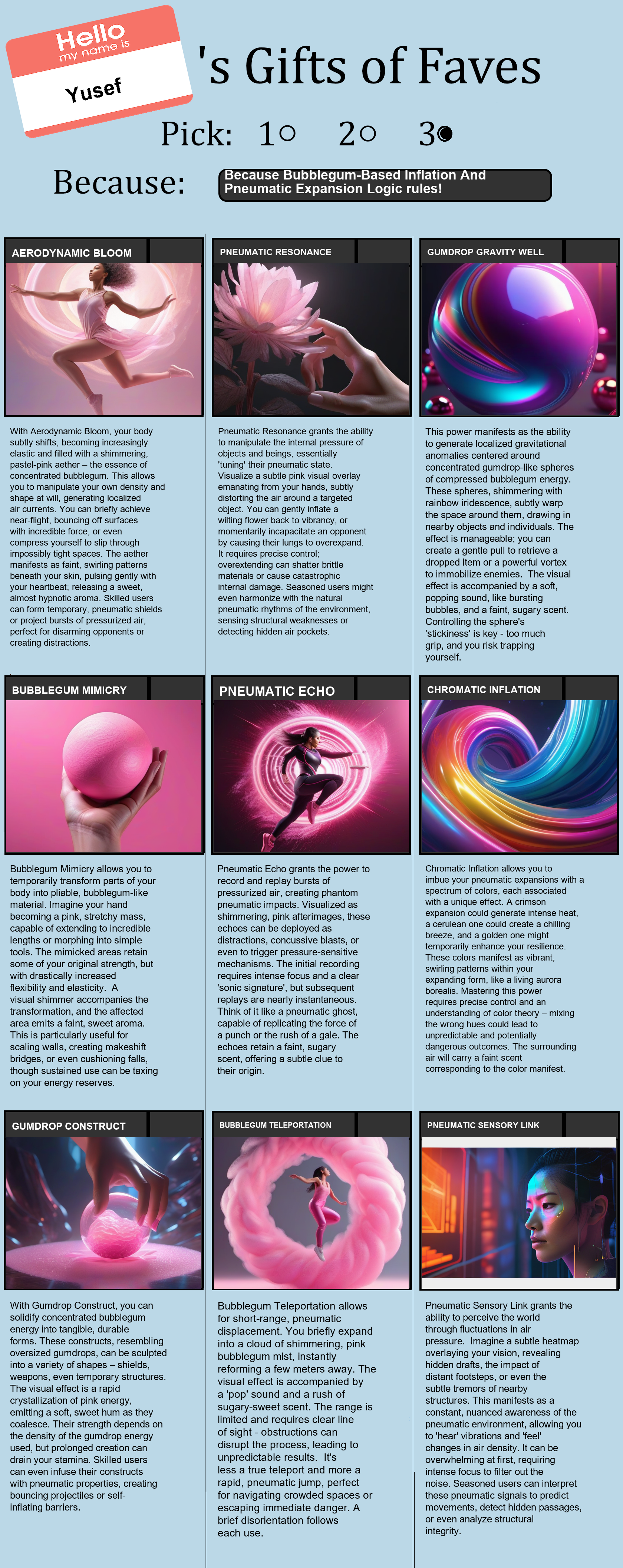 Bubblegum-Based Inflation And Pneumatic Expansion Logic