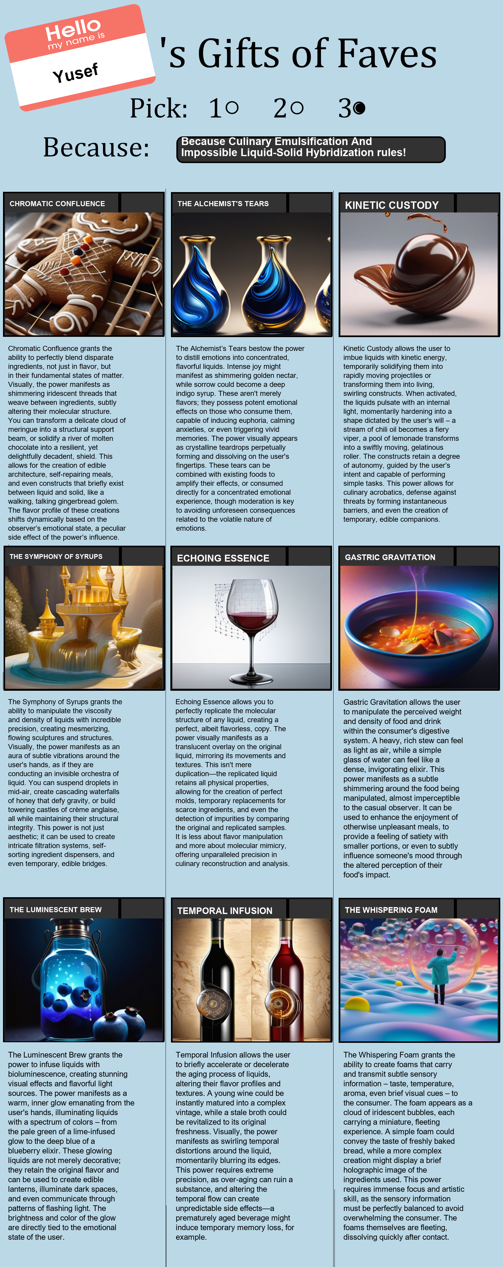 Culinary Emulsification And Impossible Liquid-Solid Hybridization