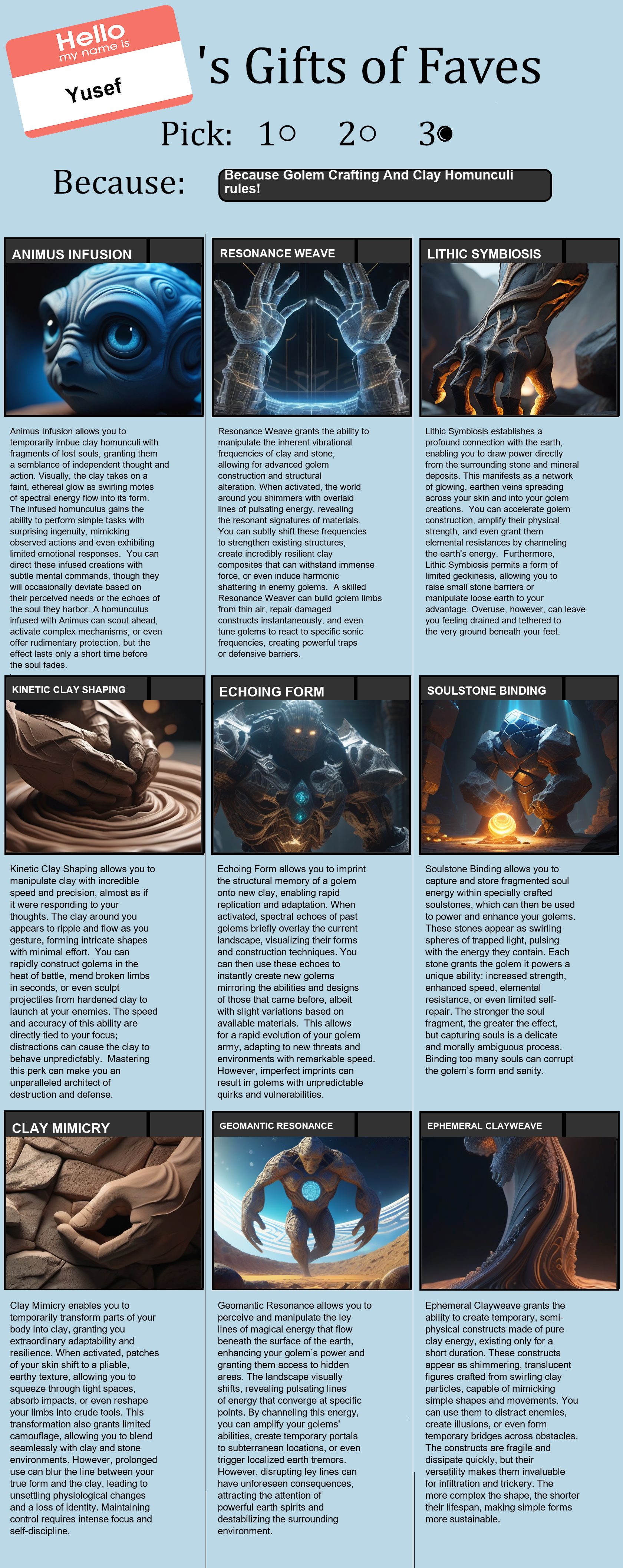Golem Crafting And Clay Homunculi