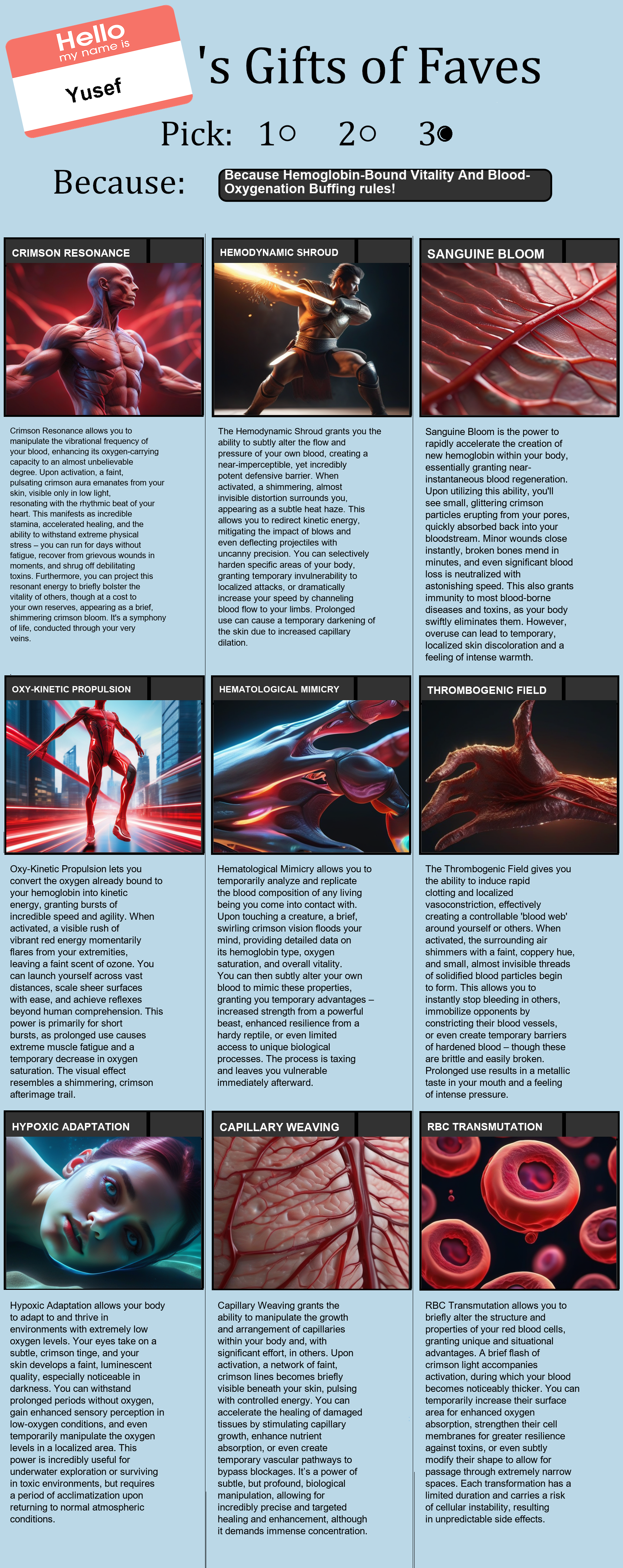 Hemoglobin-Bound Vitality And Blood-Oxygenation Buffing