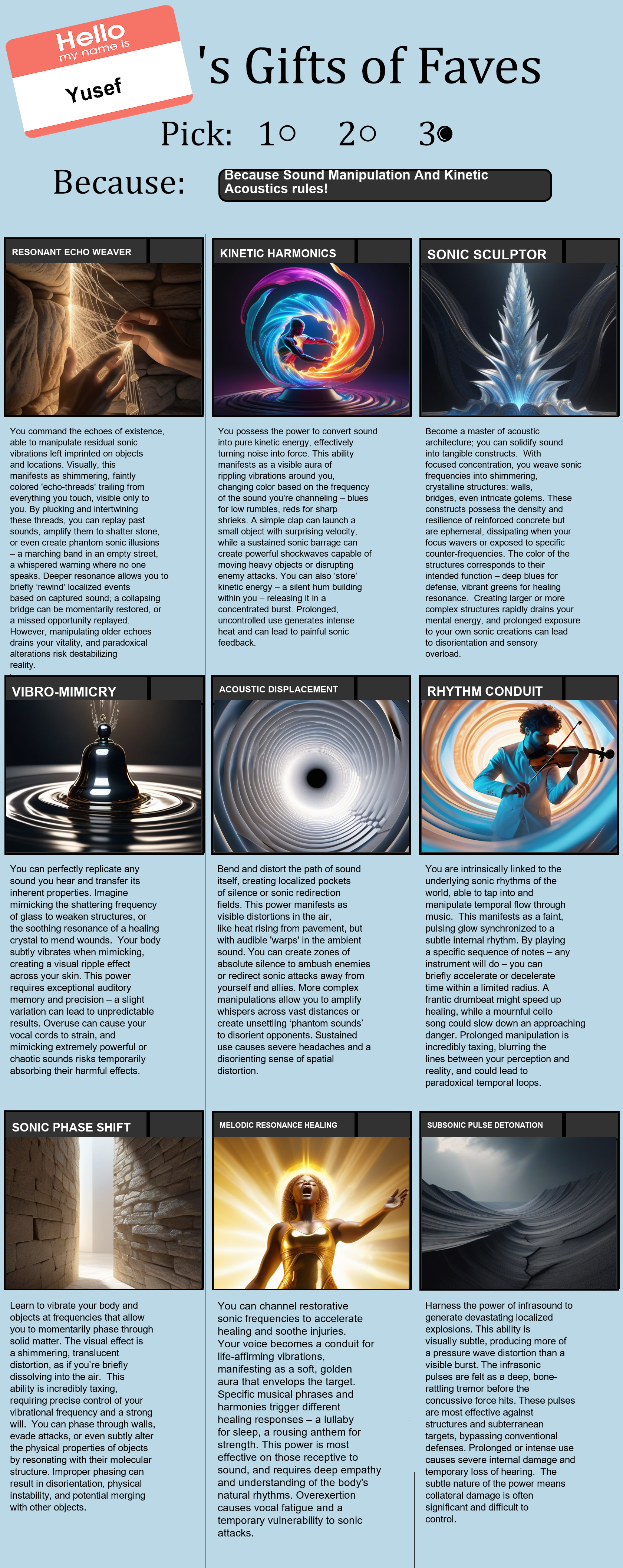 Sound Manipulation And Kinetic Acoustics