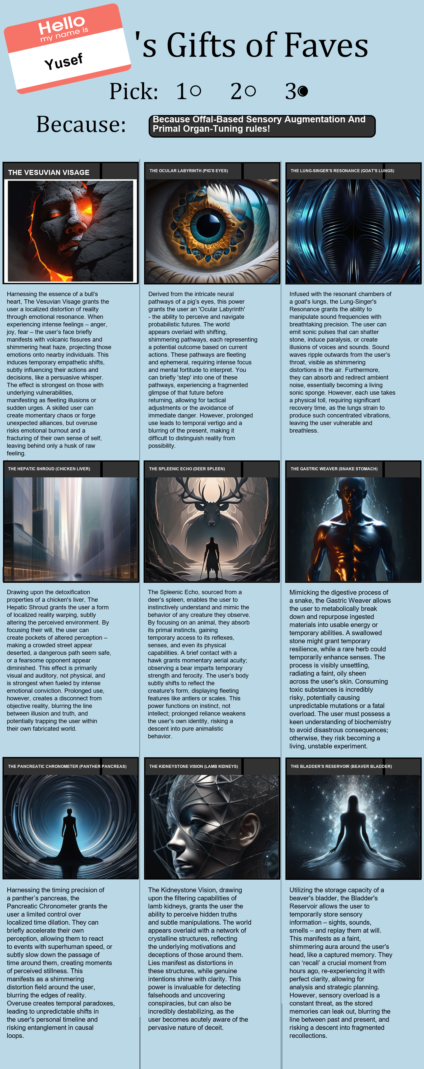 Offal-Based Sensory Augmentation And Primal Organ-Tuning