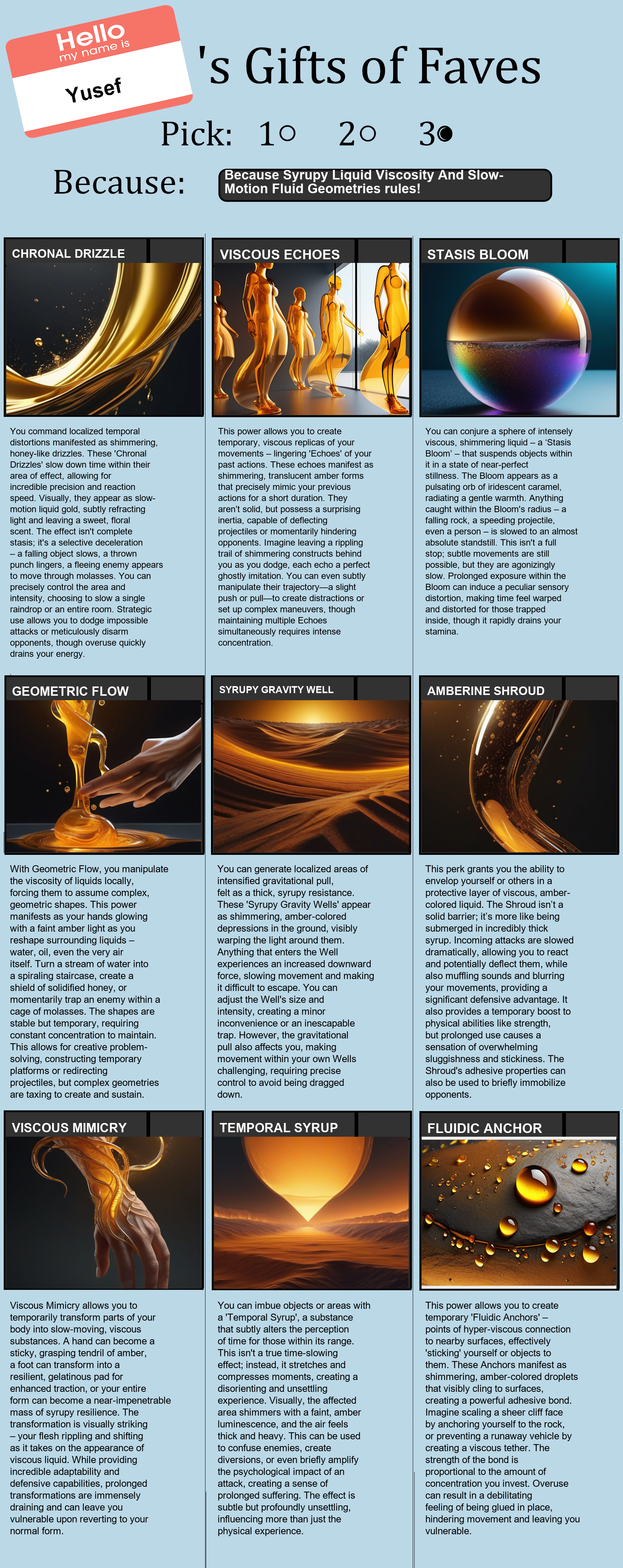 Syrupy Liquid Viscosity And Slow-Motion Fluid Geometries