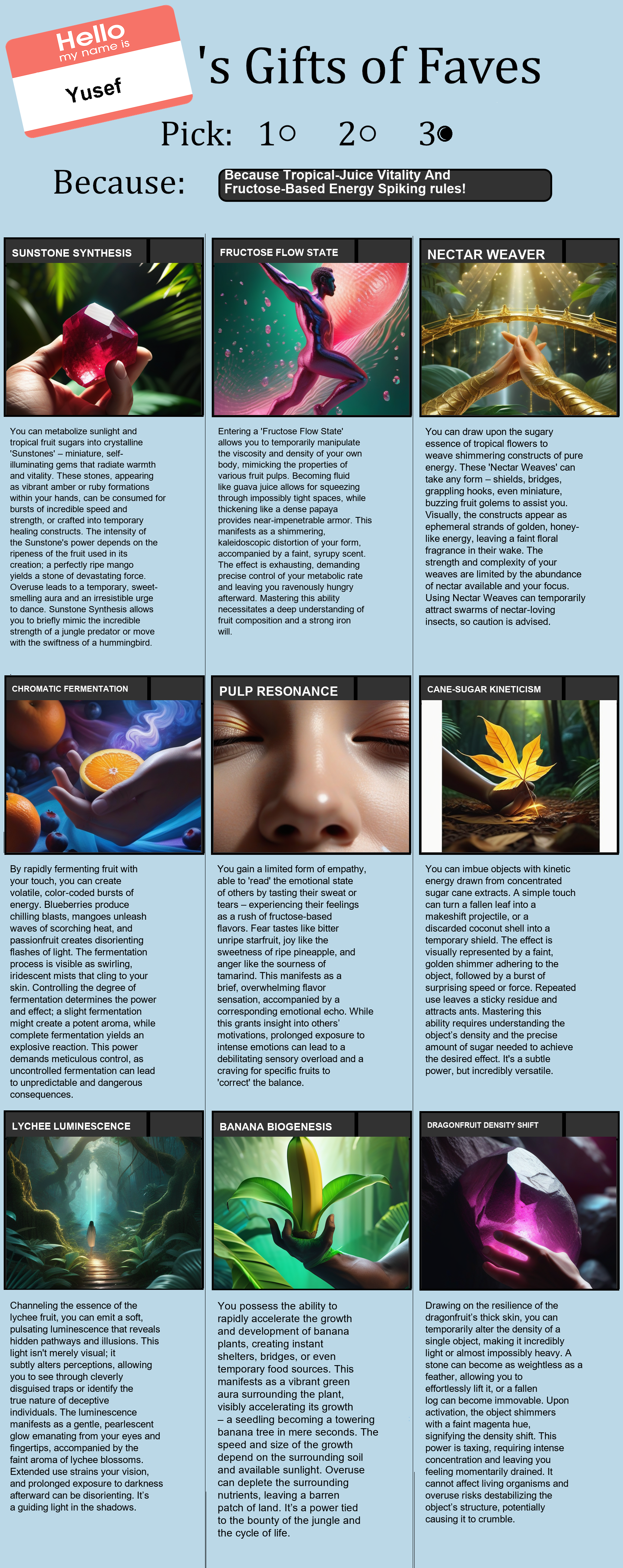 Tropical-Juice Vitality And Fructose-Based Energy Spiking