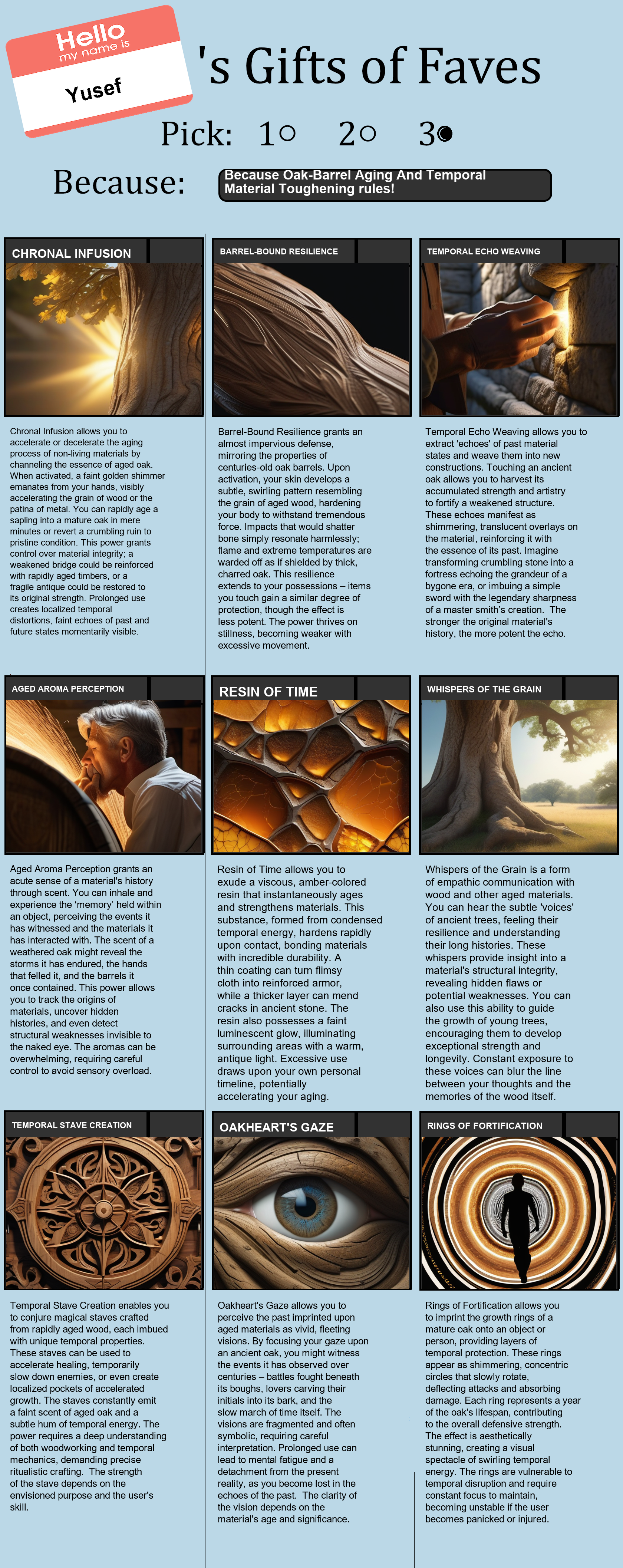 Oak-Barrel Aging And Temporal Material Toughening