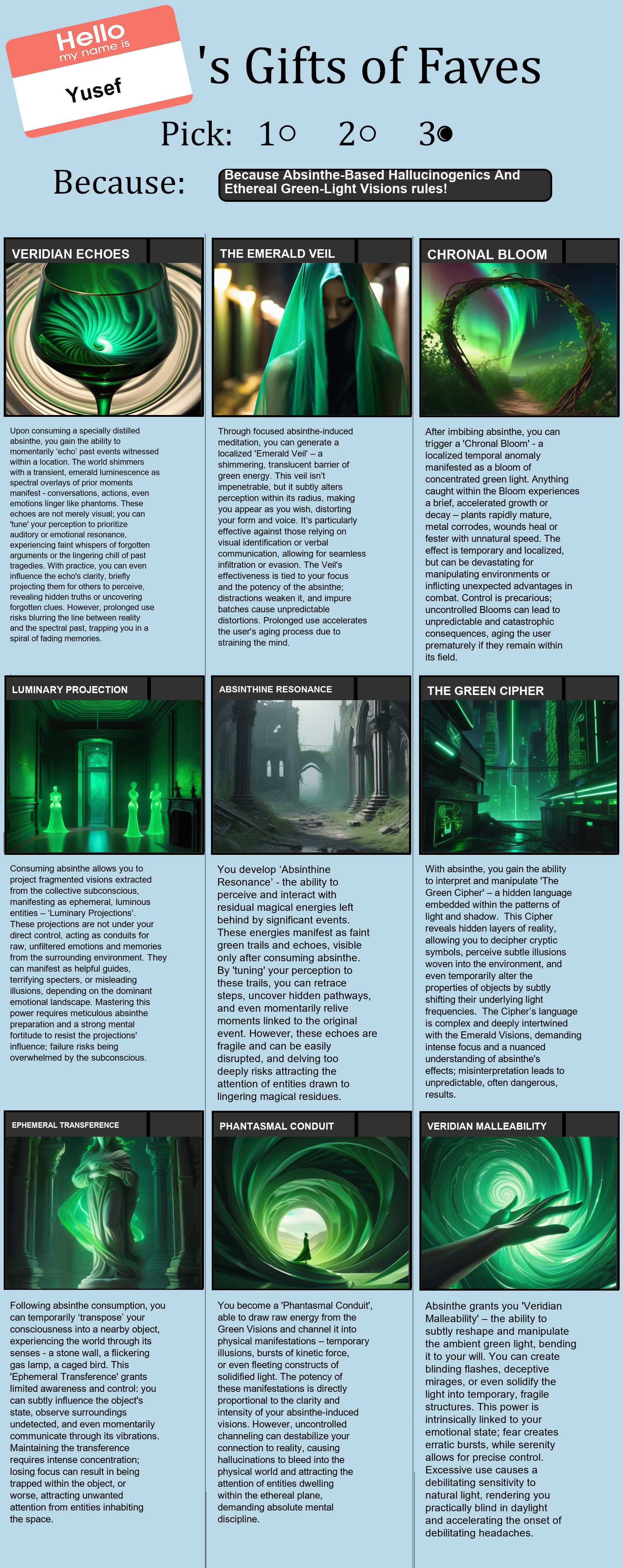 Absinthe-Based Hallucinogenics And Ethereal Green-Light Visions