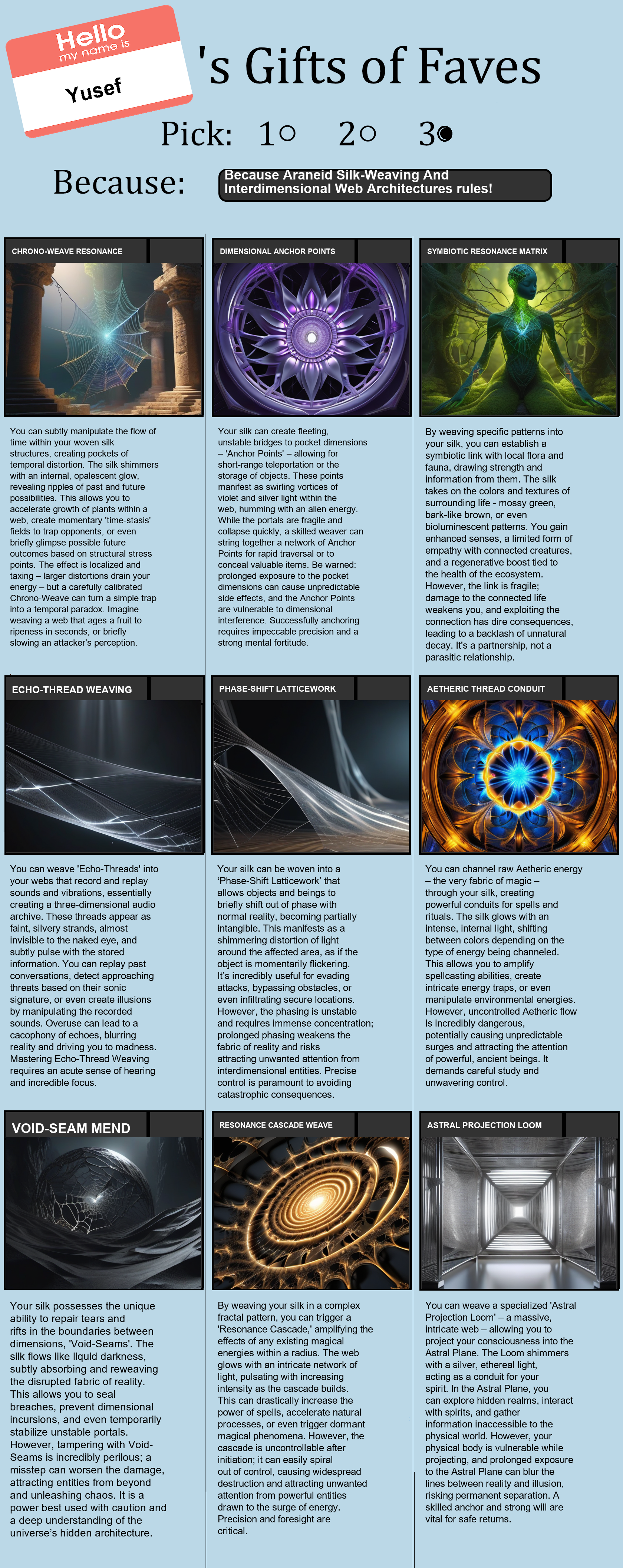 Araneid Silk-Weaving And Interdimensional Web Architectures