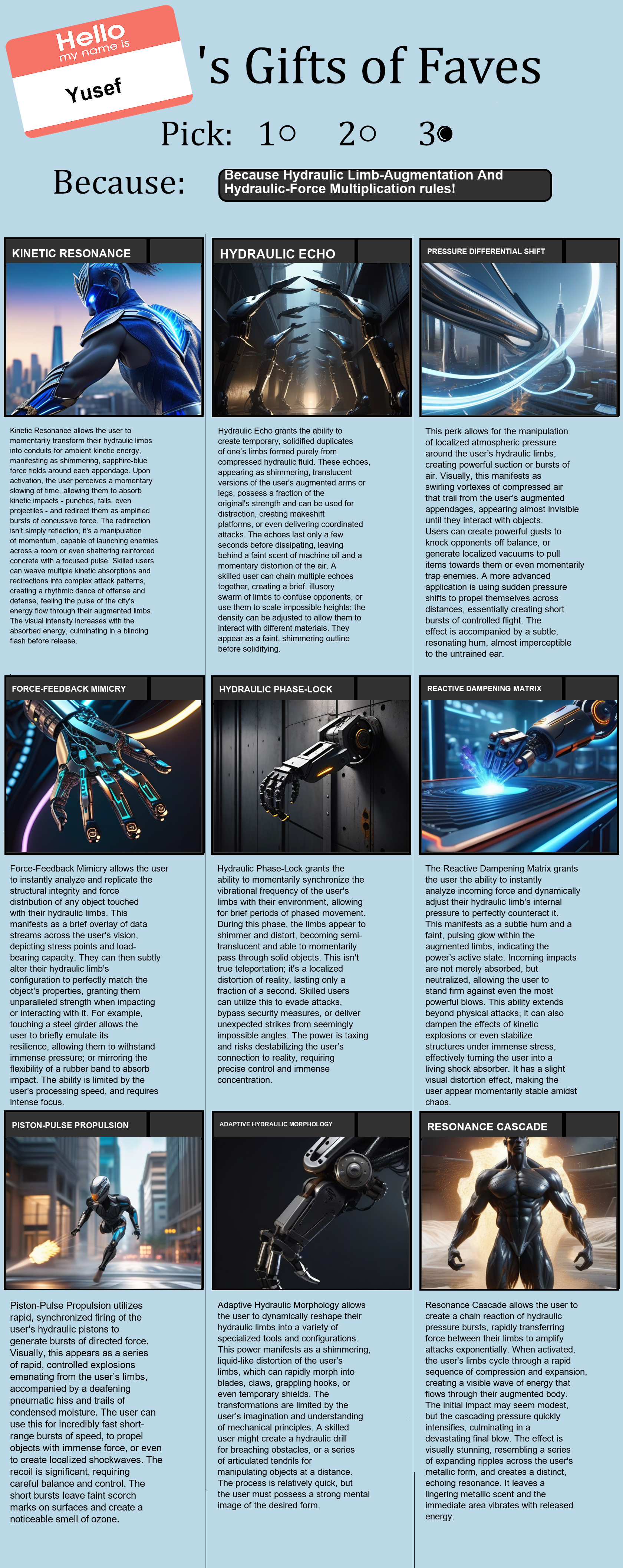 Hydraulic Limb-Augmentation And Hydraulic-Force Multiplication